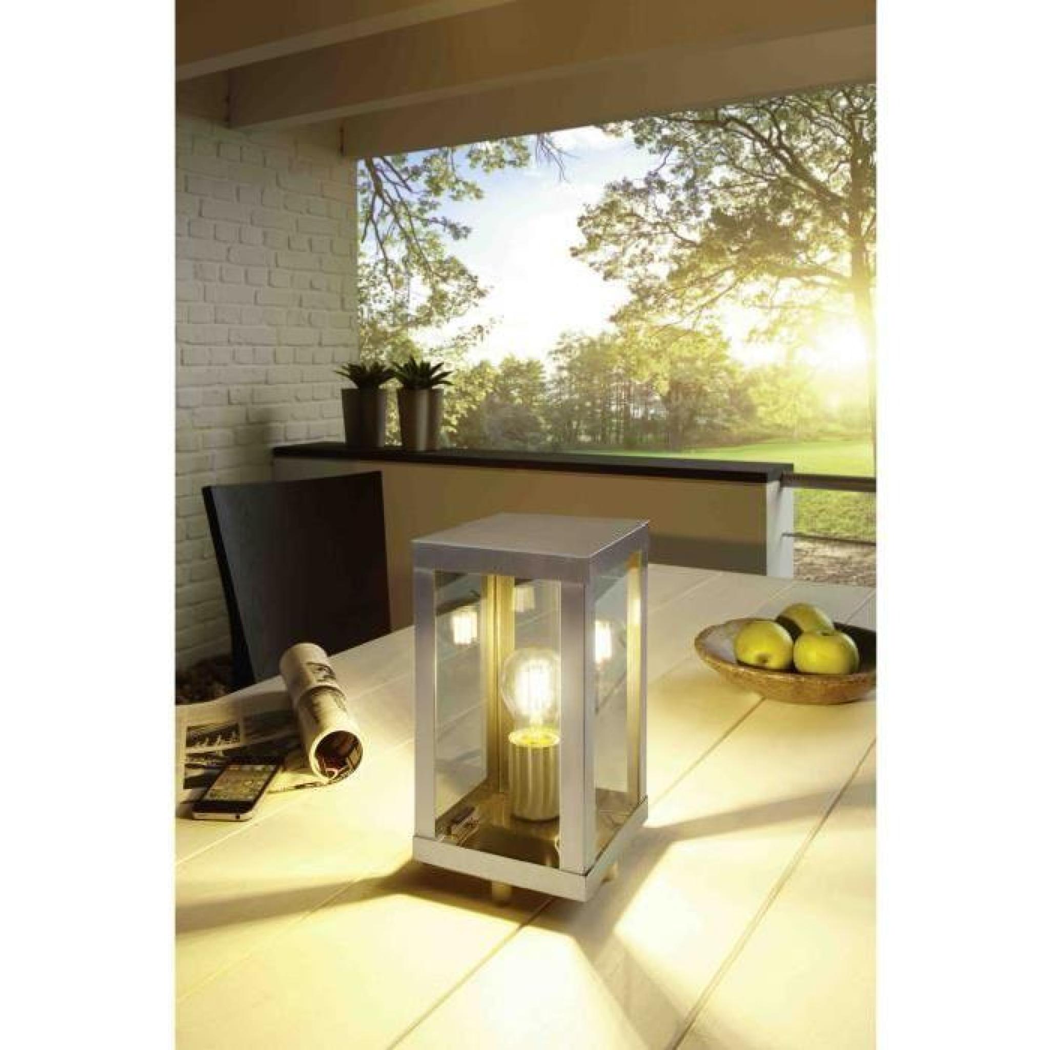Lumière extèrieur Lampe de table 1 ampoule  E27 EDELSTASuspension-KLAR 'ALAMONTE' pas cher