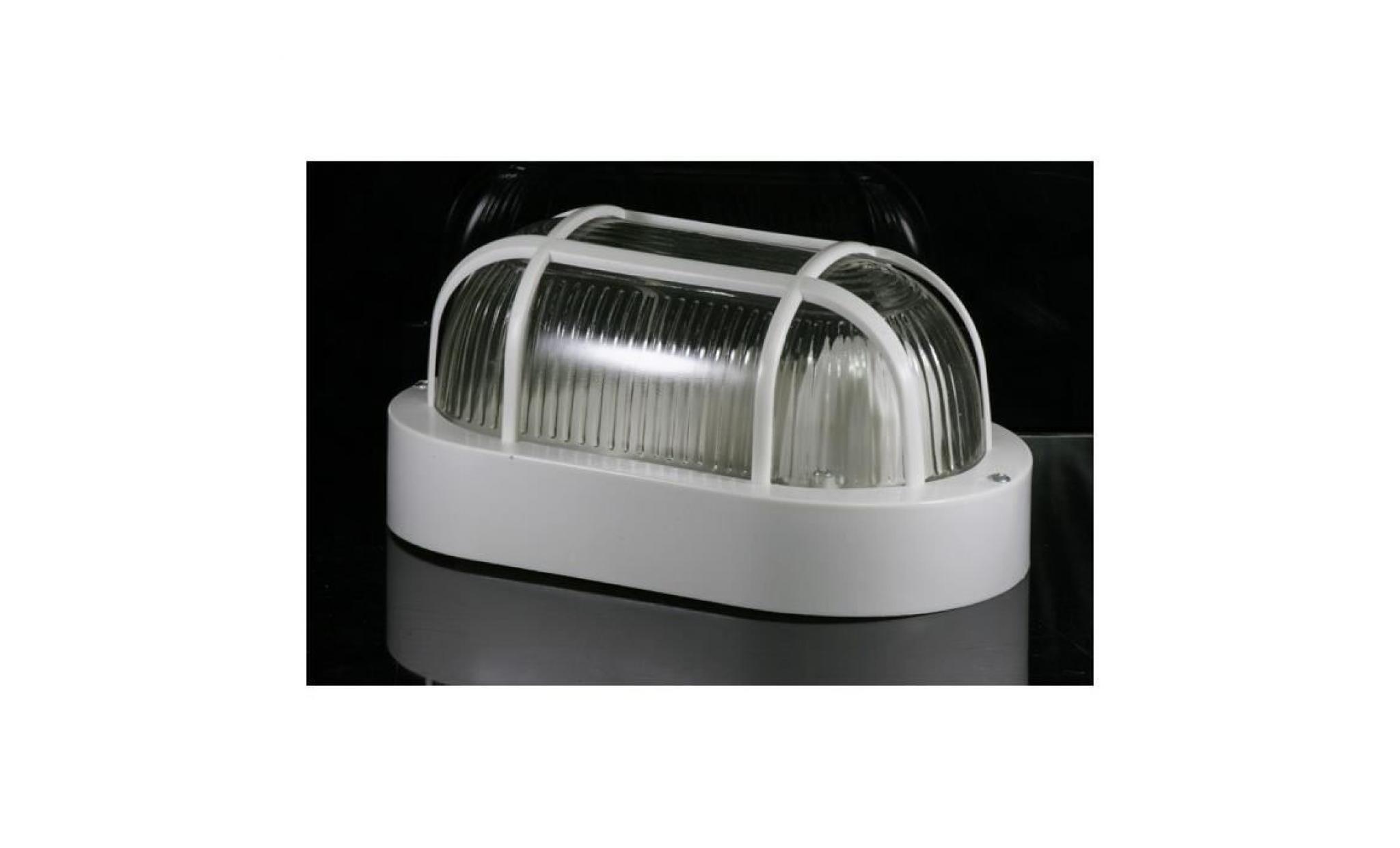 Lumière - Lampe - Applique OVAL grille E27 DHOMTECK (idéal pour le jardin) - Éclairage extérieur pas cher