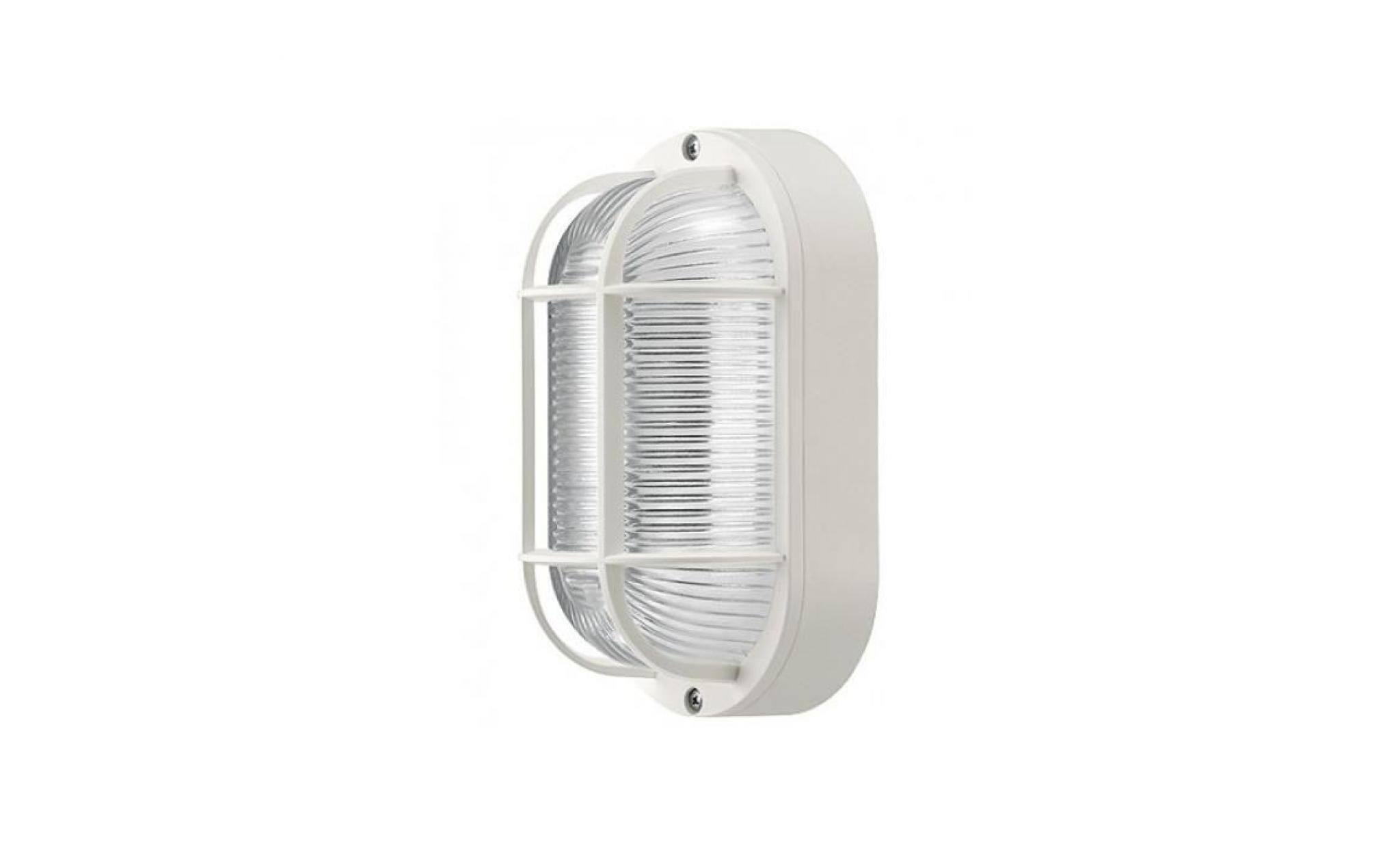 Lumière - Lampe - Applique OVAL grille E27 DHOMTECK (idéal pour le jardin) - Éclairage extérieur pas cher