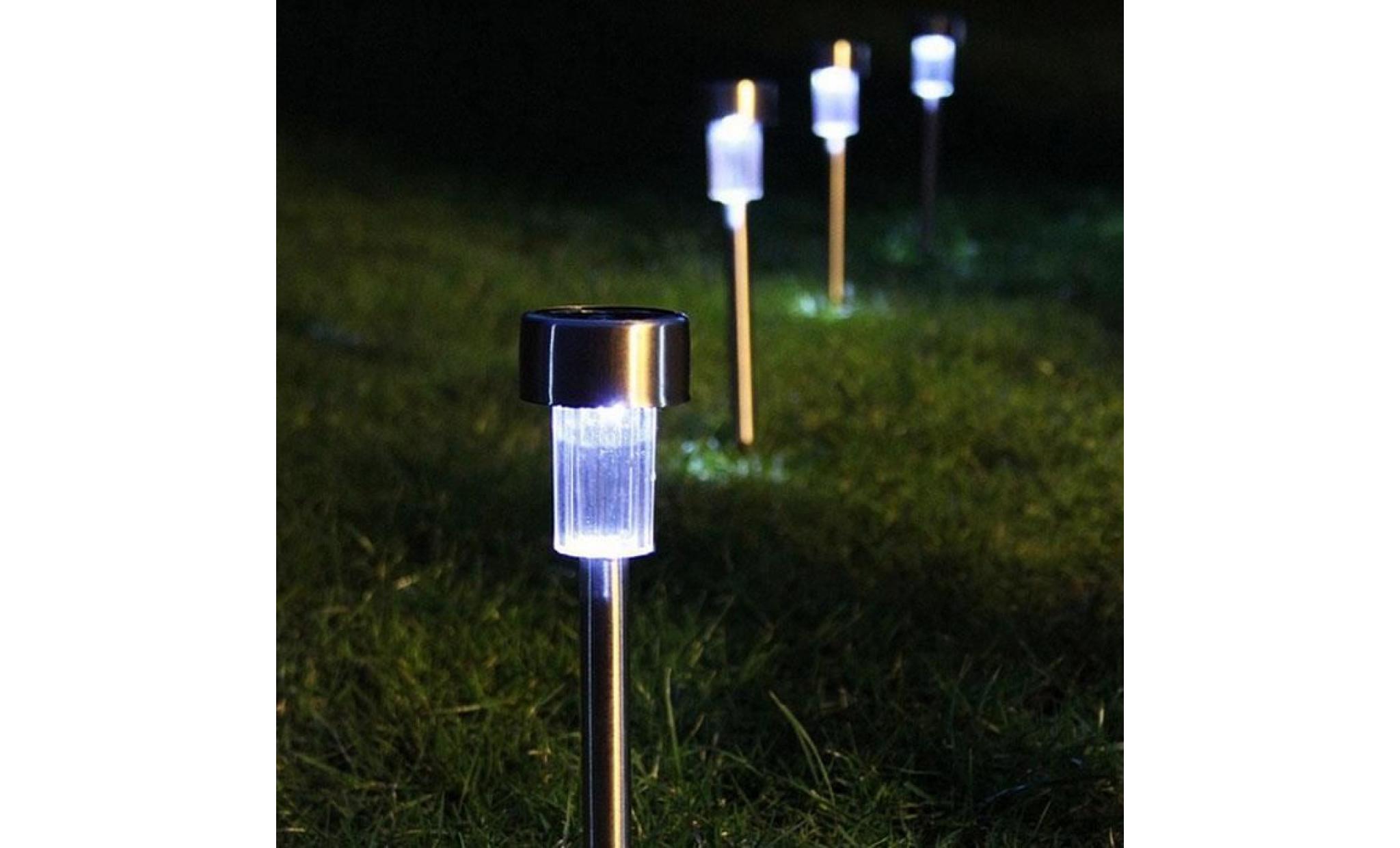 lumière solaire automatique de jardin de lampe d'acier inoxydable de paysage de lumière de led hu191