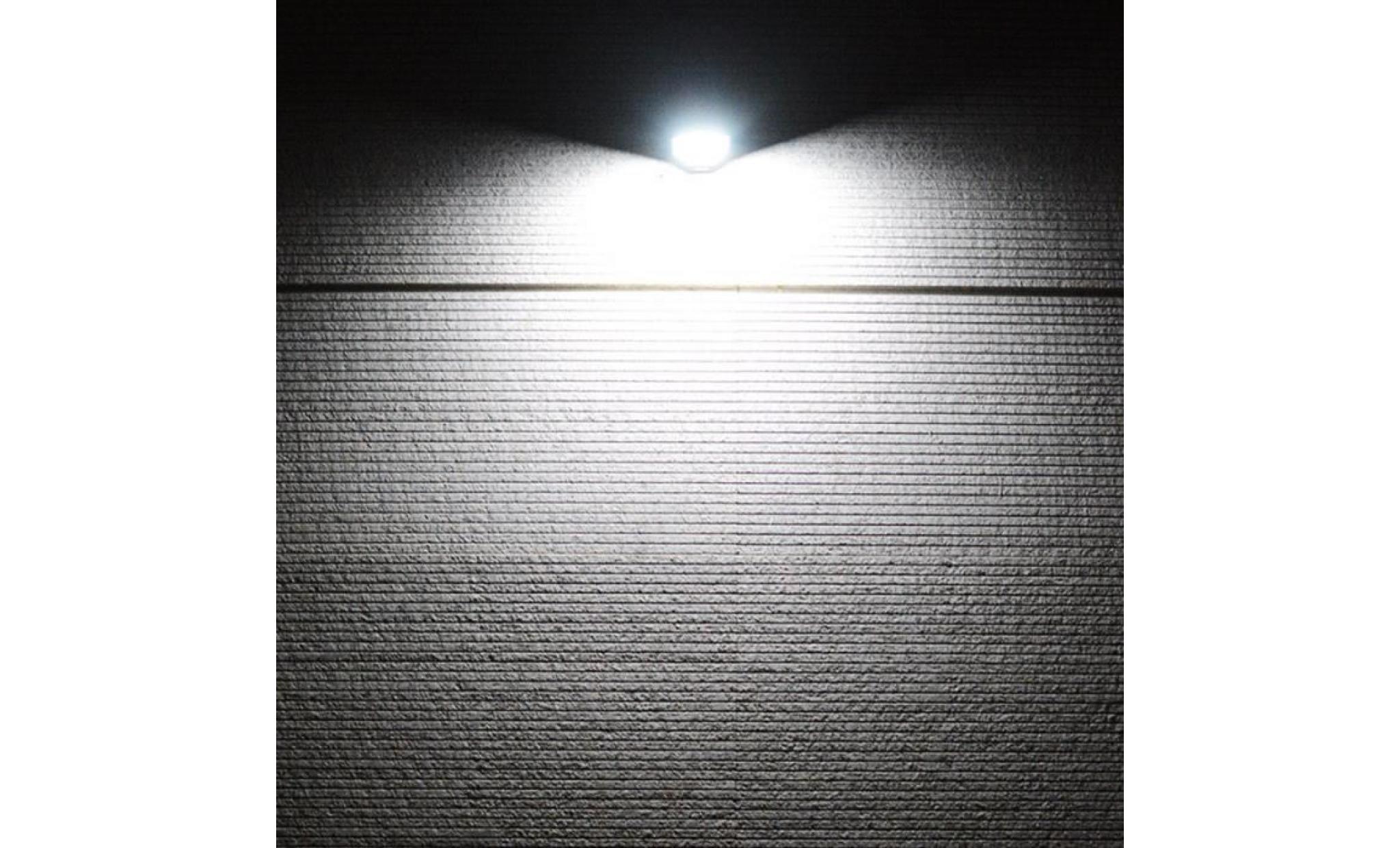 lumiere solaire led imperméable lumières extérieures lampe murale   blanc chaud pas cher