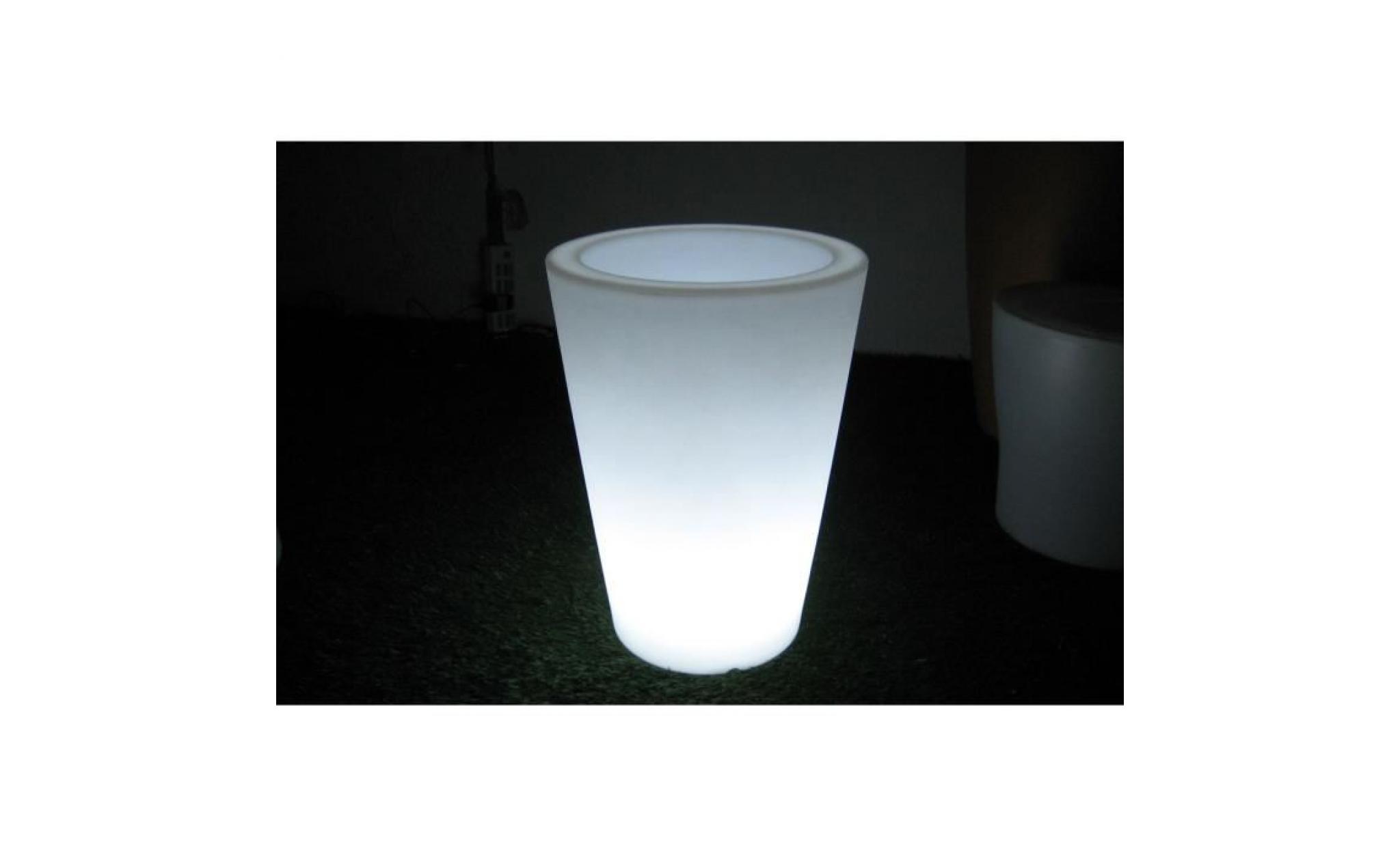 lumisky vase lumineux conique angus blanc 38 cm