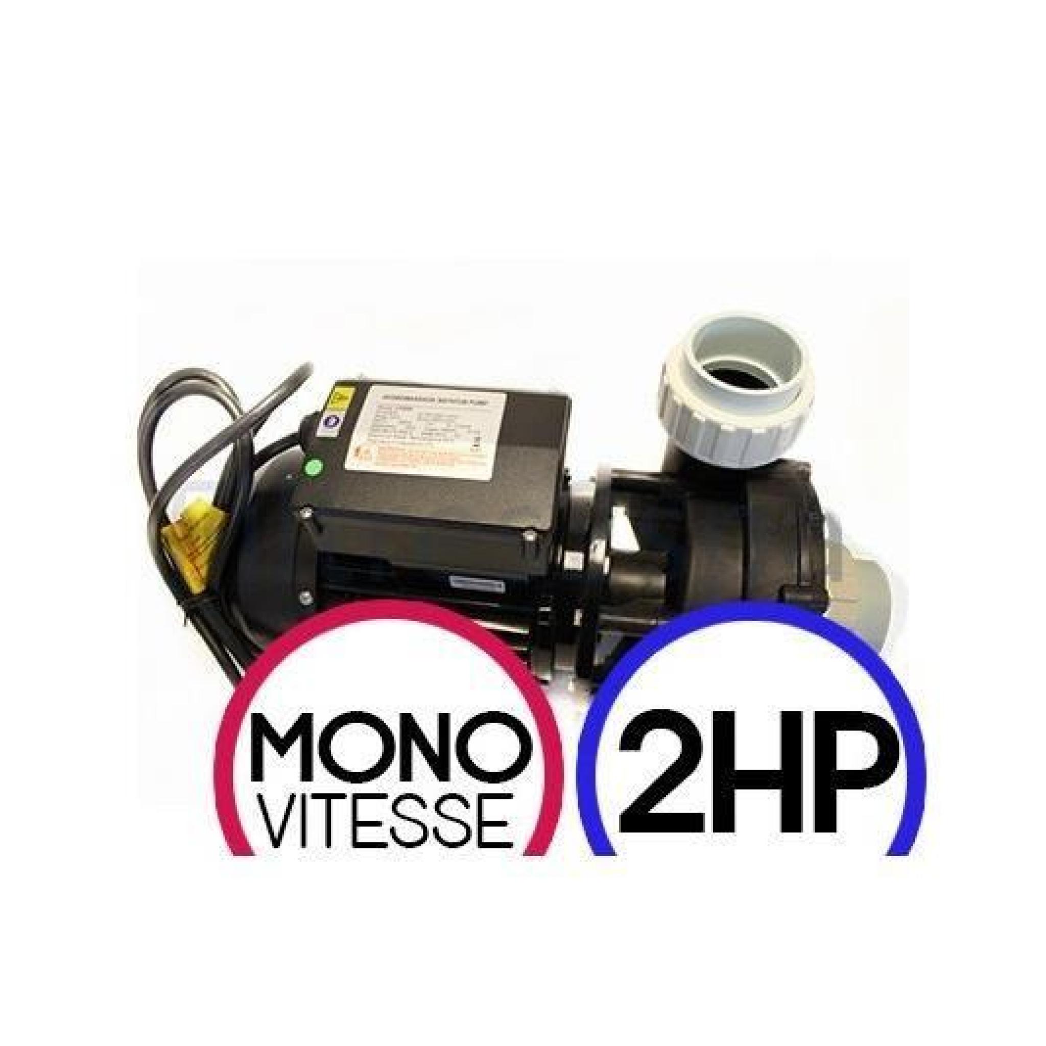 LX WHIRLPOOL LP200 2HP Mono vitesse -Pompe de massage spa - Câble et prise - Sans câble