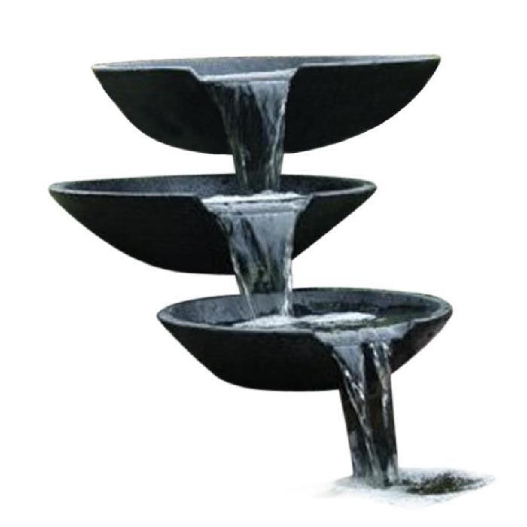 Magnifique Ubbink Fontaine de jardin Cascade 3 vasques avec pompe 35/45/55 cm