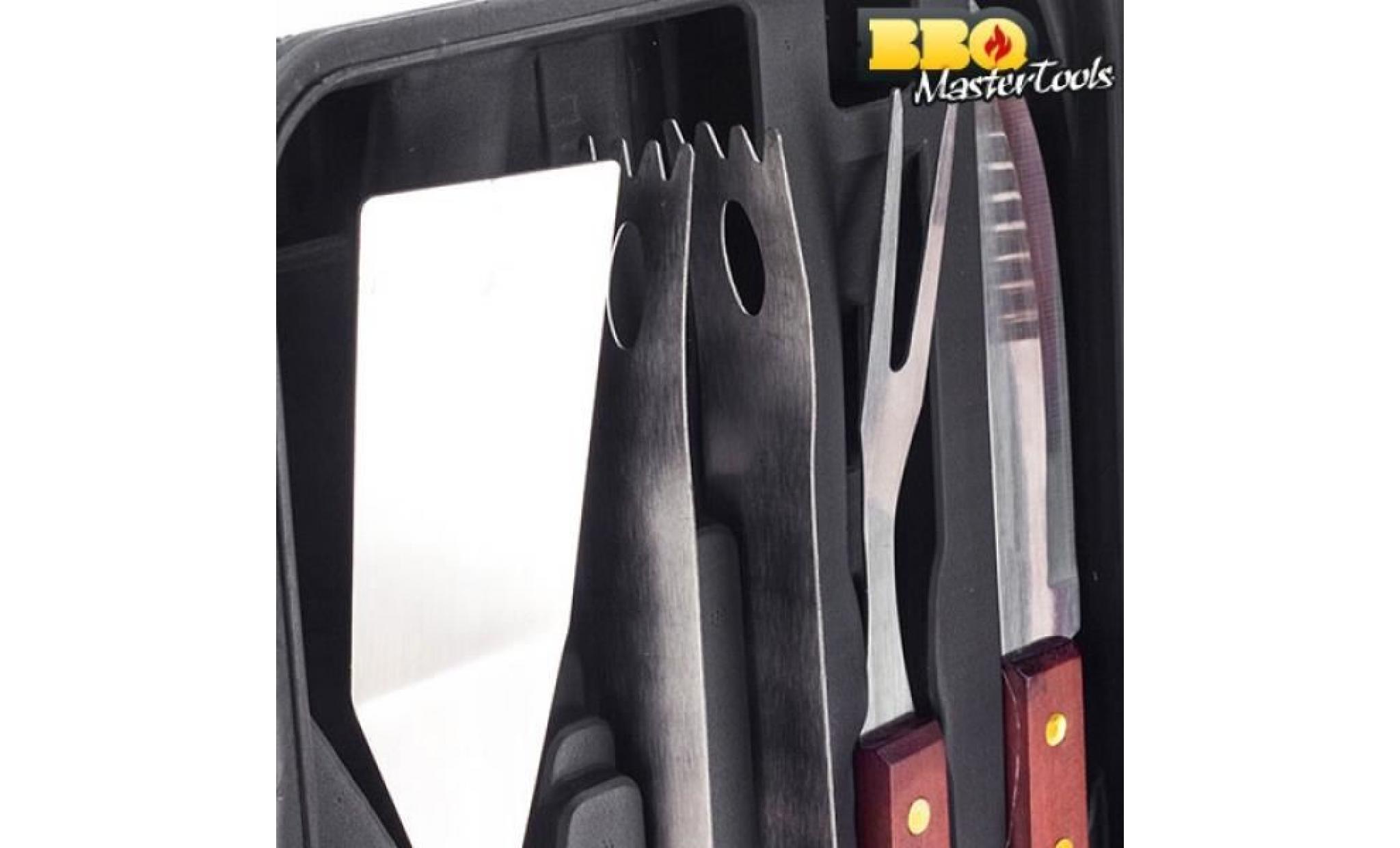 mallette ustensiles barbecue bbq master tools 18 p pas cher