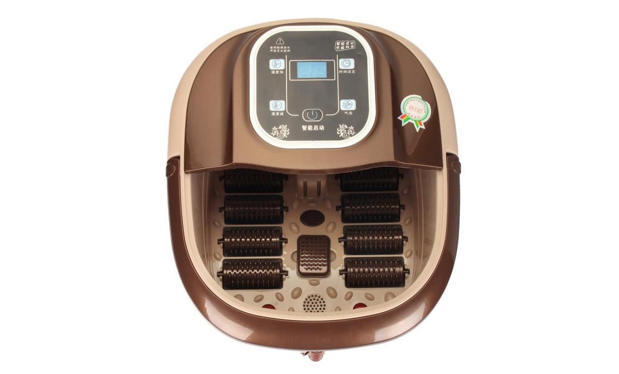 massage spa des pieds bain relaxant masseur chauffant 220v lcd digital smart