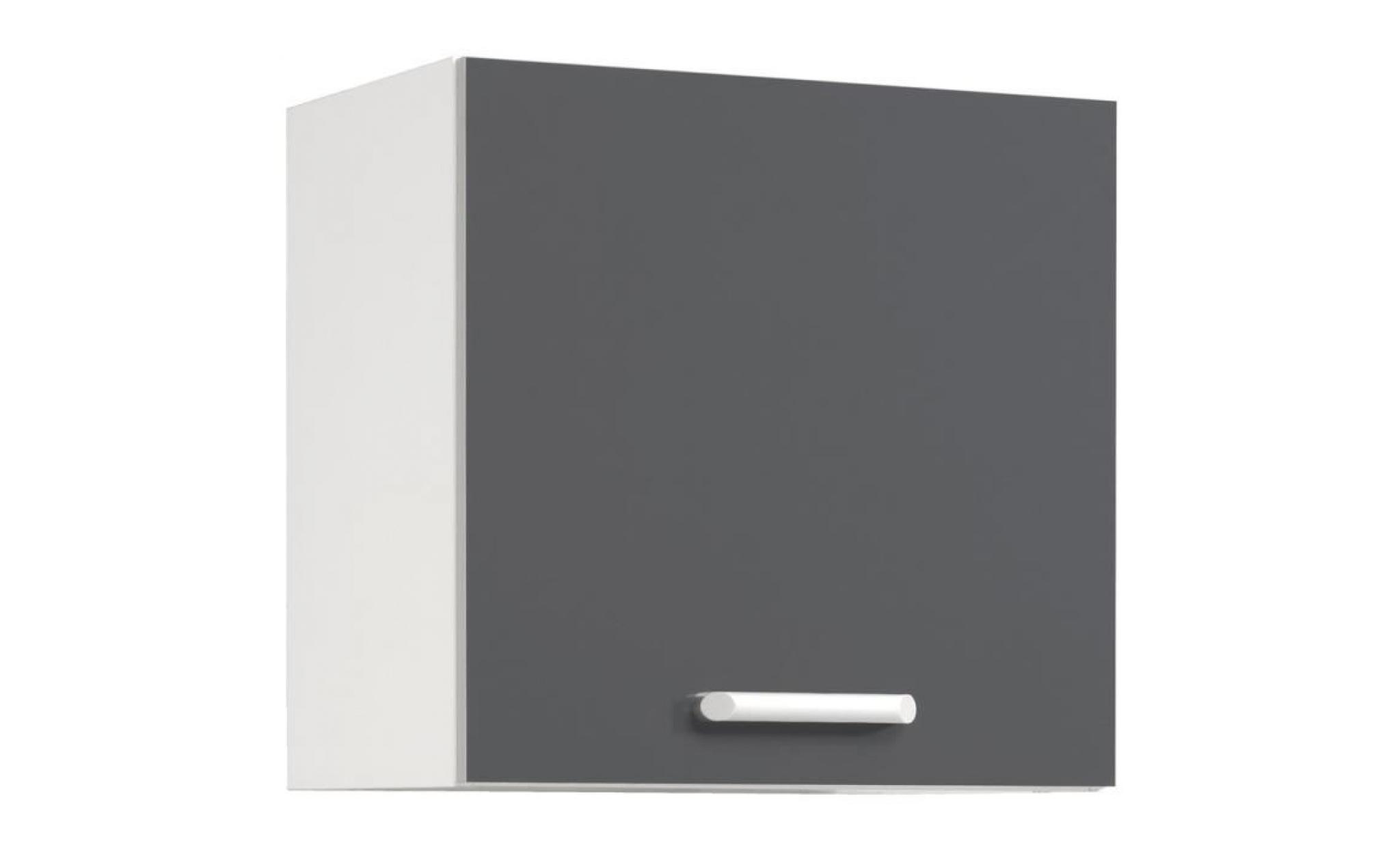 meuble haut de cuisine moderne 60 cm coloris gris gris