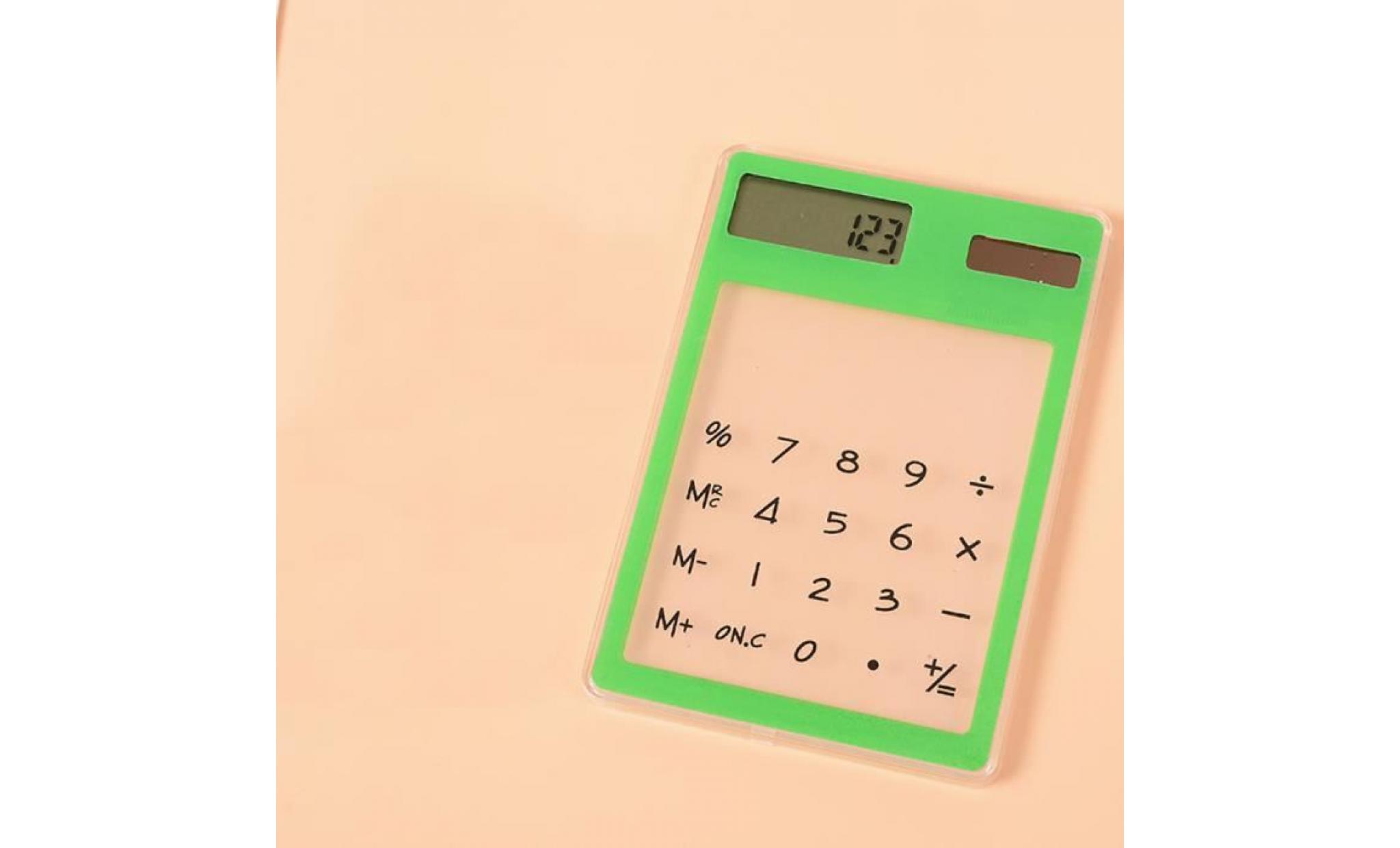 mini papeterie créative bonbons slim énergie solaire led clair scientific calculator papeterie 830 pas cher