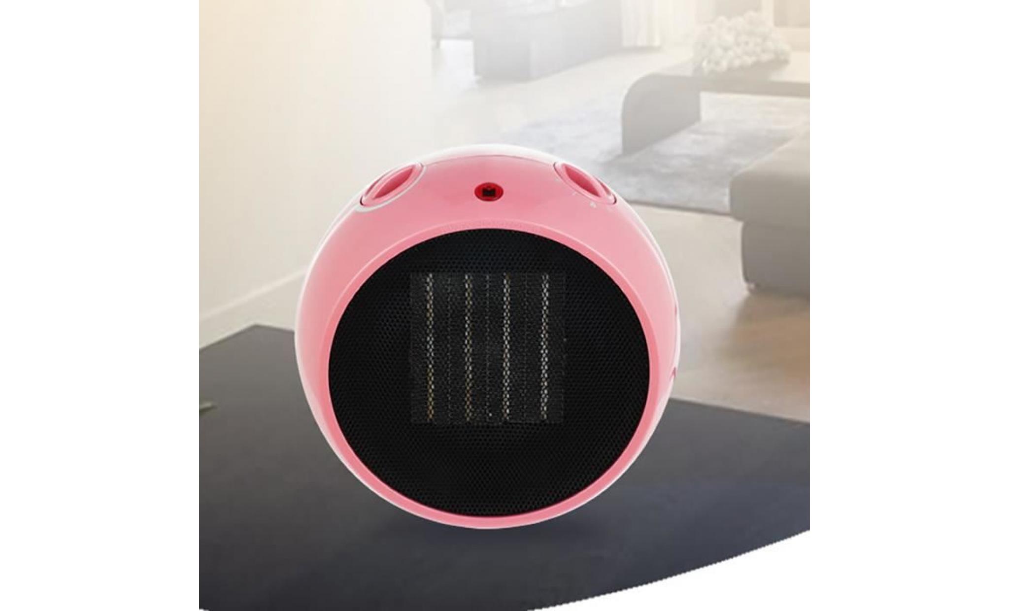 mini portable hiver bureau à domicile table rapide chaleur chauffage électrique réchauffeur ventilateur rose pas cher