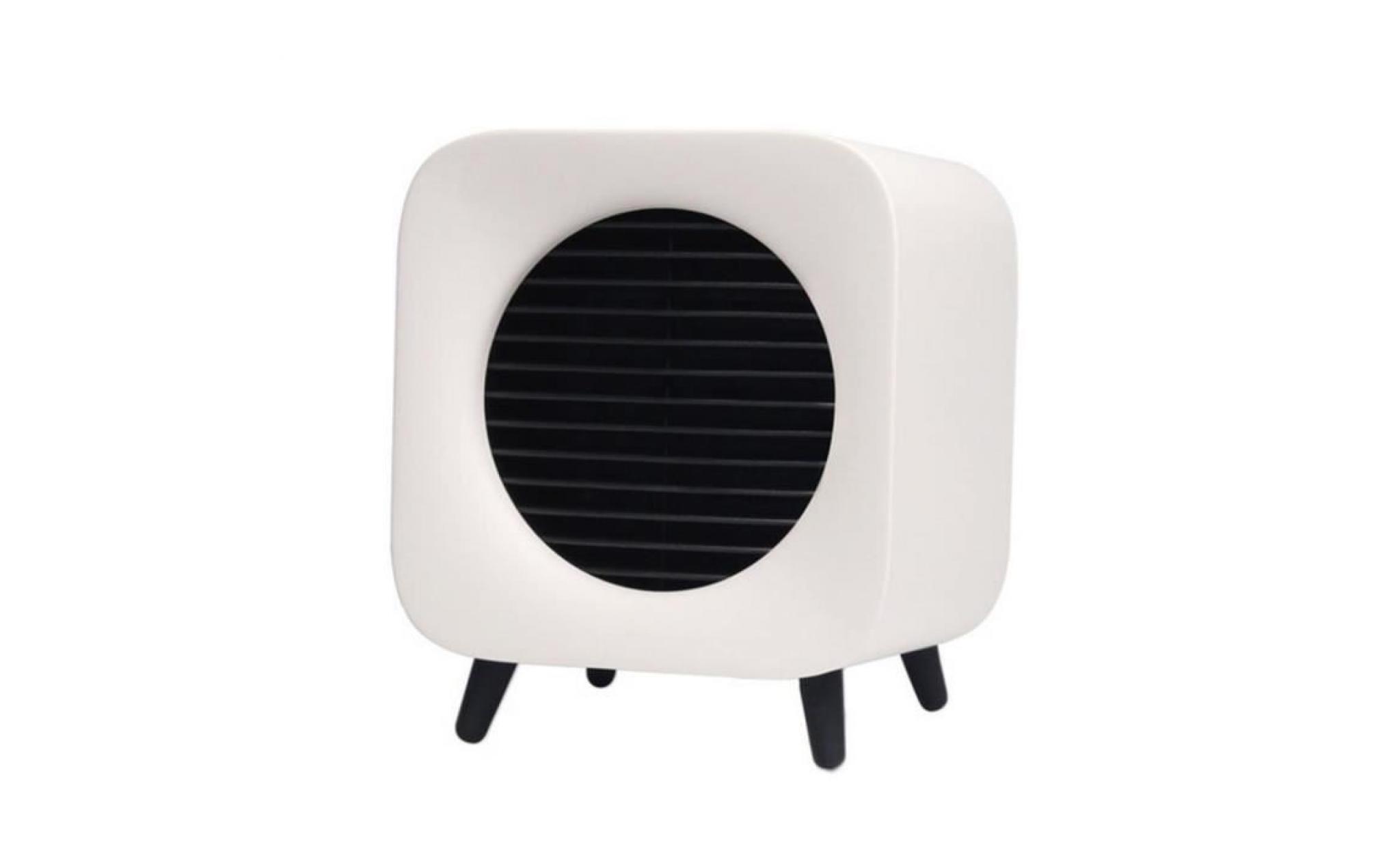 mini table d'hiver portable à la maison chaleur rapide muet réchauffeur d'air de chauffage électrique ventilateur blanc