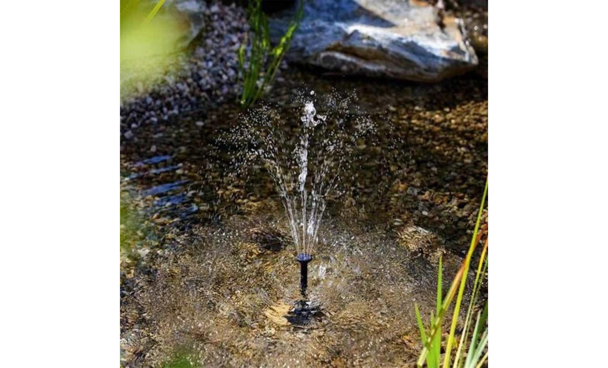 miniature 7v 1.2w pompe solaire fontaine de jardin bassin pour hauteur cycle de l'eau Étang fontaine d'eau maximale 60cm pas cher