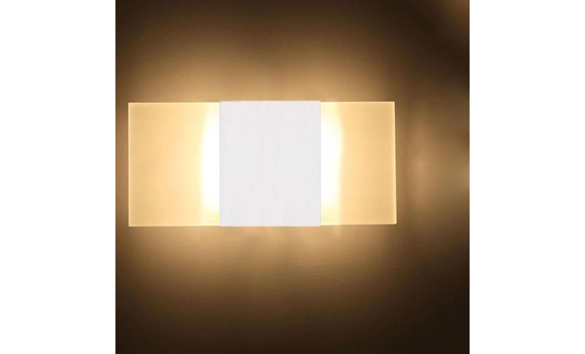modern led wall lighting up down cube indoor outdoor bedroom sconce lamp fixture(warm white)