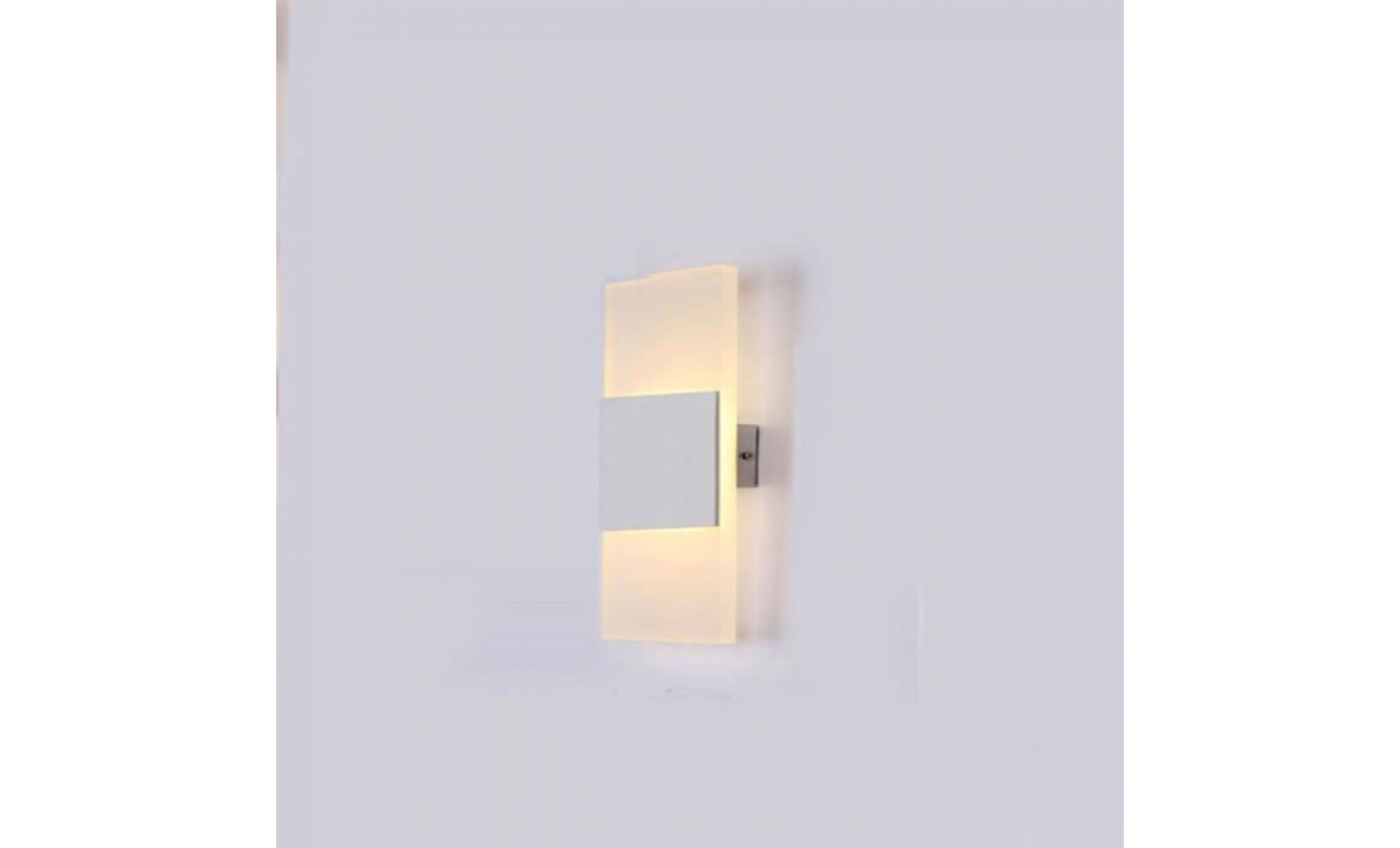 modern led wall lighting up down cube indoor outdoor bedroom sconce lamp fixture(warm white) pas cher