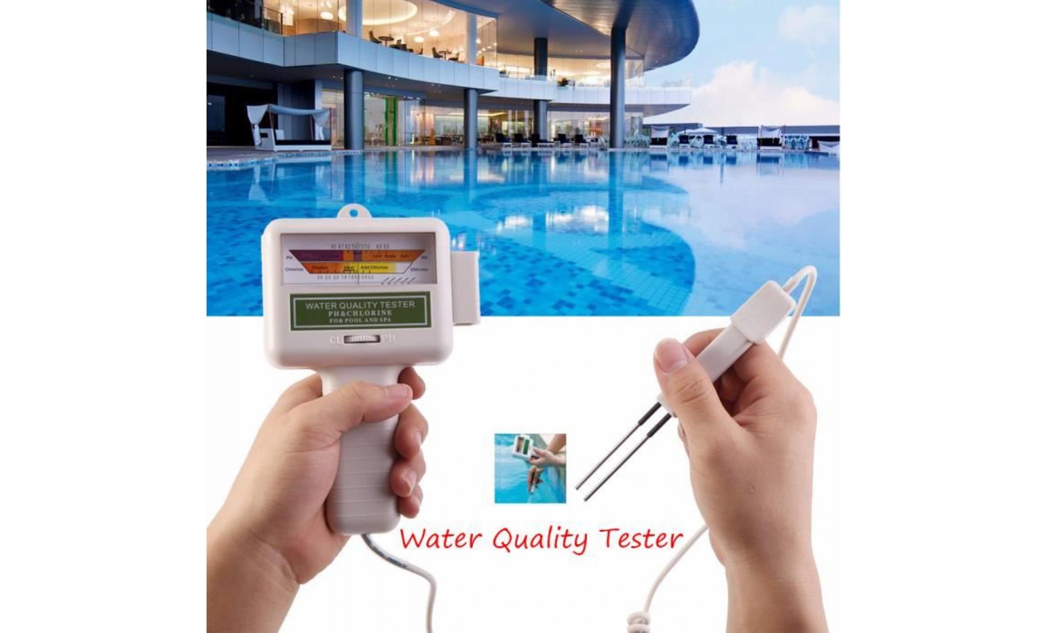moniteur de niveau de chlore ph cl2 testeur de qualité d'eau test moniteur piscine spa
