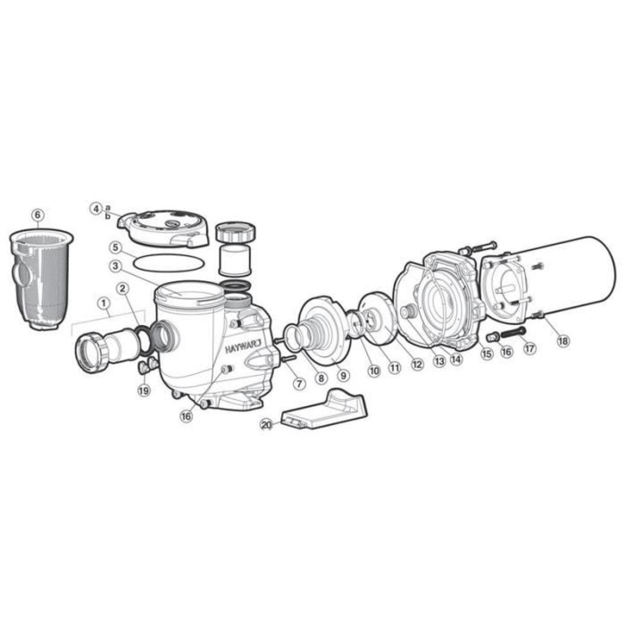 N°18 - Vis moteur pour pompe de filtration modèle TRI-STAR