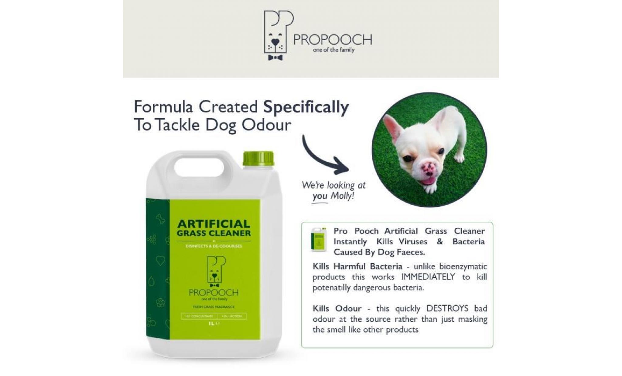 nettoyant gazon artificiel pour chiens (super concentré) | désinfectant et désodorisant | 1 litre facile à ranger bouteille k60nm pas cher