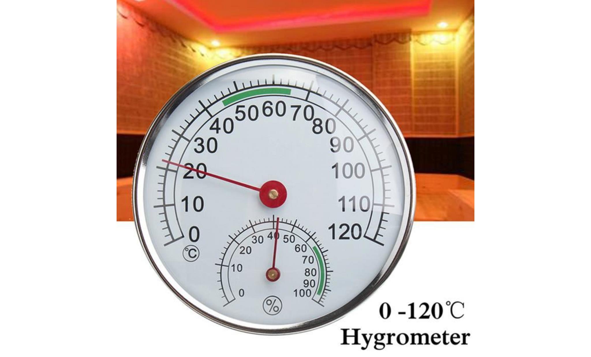 neufu 0  120℃ thermomètre/hygromètre pour sauna température humidité mètre