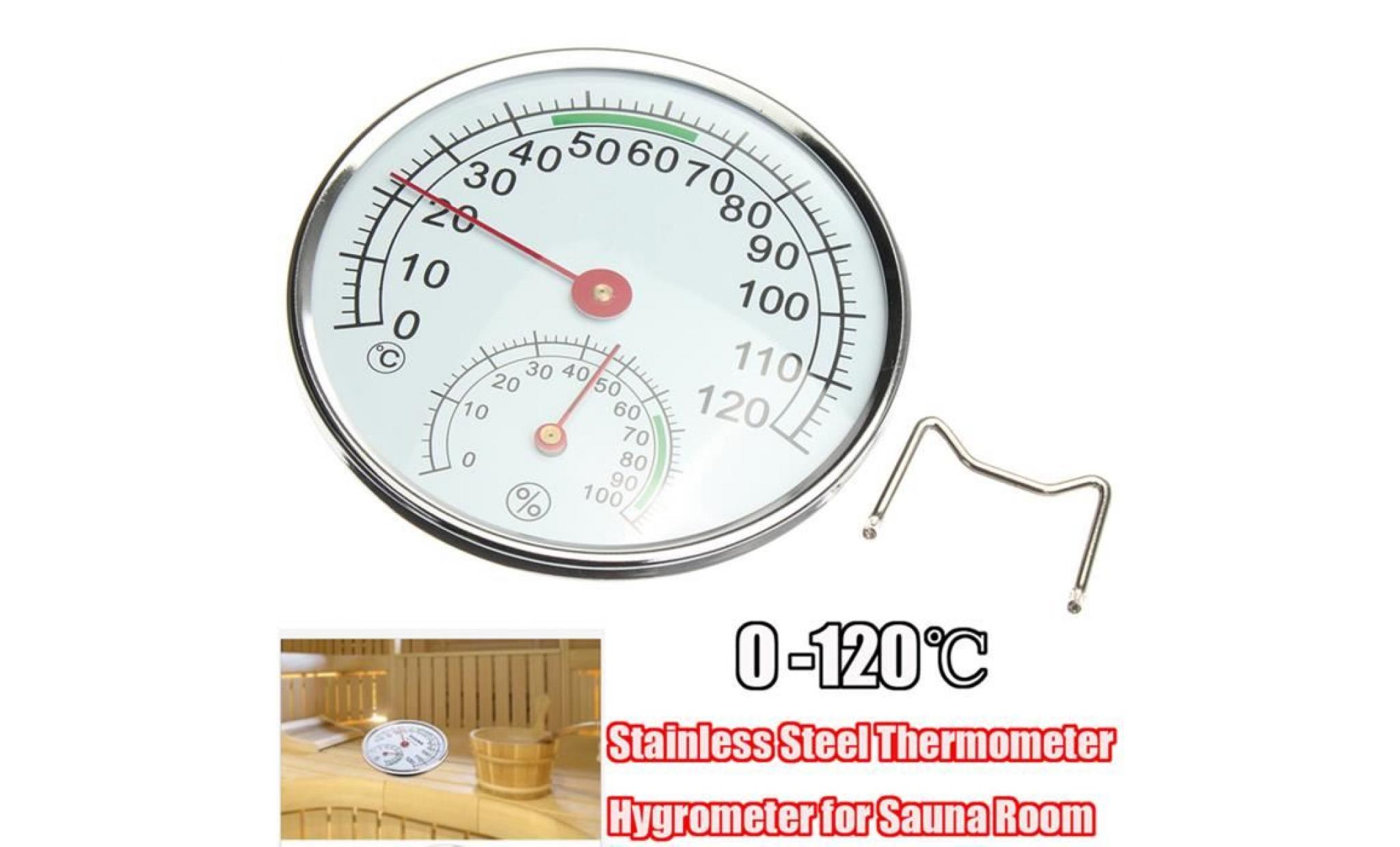 neufu 0  120℃ thermomètre/hygromètre pour sauna température humidité mètre pas cher
