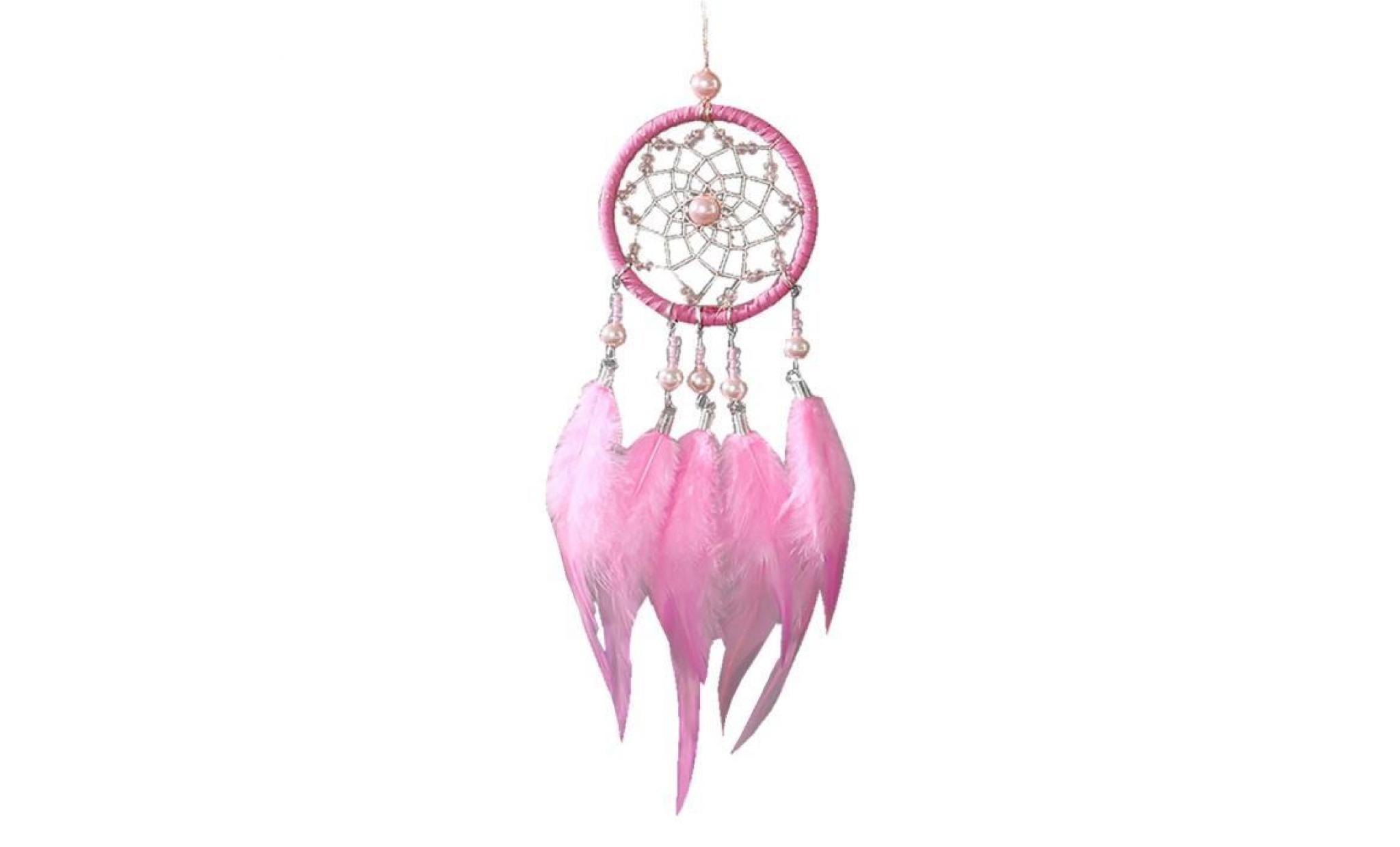 nouveau design 1pc rose coréen plume de velours pendentif carillons de vent