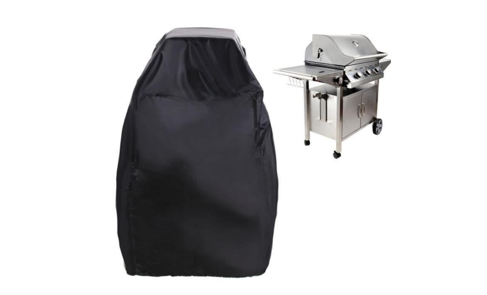 Nouveau housse bâche BBQ étanche extérieure robuste chariot barbecue Barbecue Grill couverture gaz Grill Protection noir pas cher
