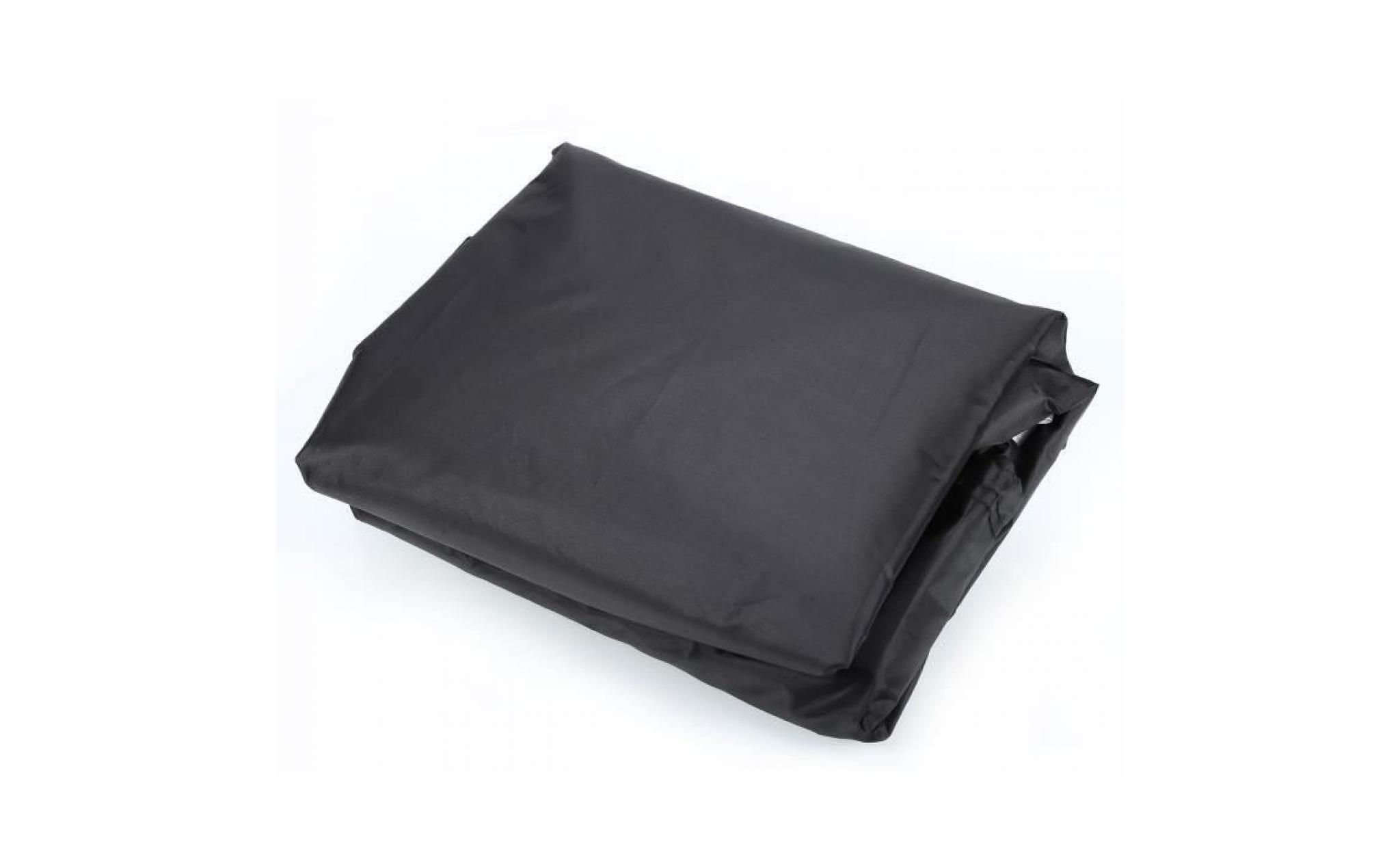 nouveau housse couverture noir imperméable contre poussière pour bbq barbecue 145*61*117cm pas cher