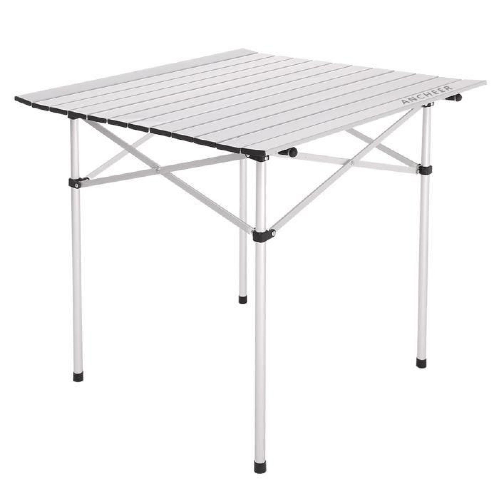 Nouvelle Ancheer table de jardin Portable aluminium retrousser Table pliante Camping pique-nique 