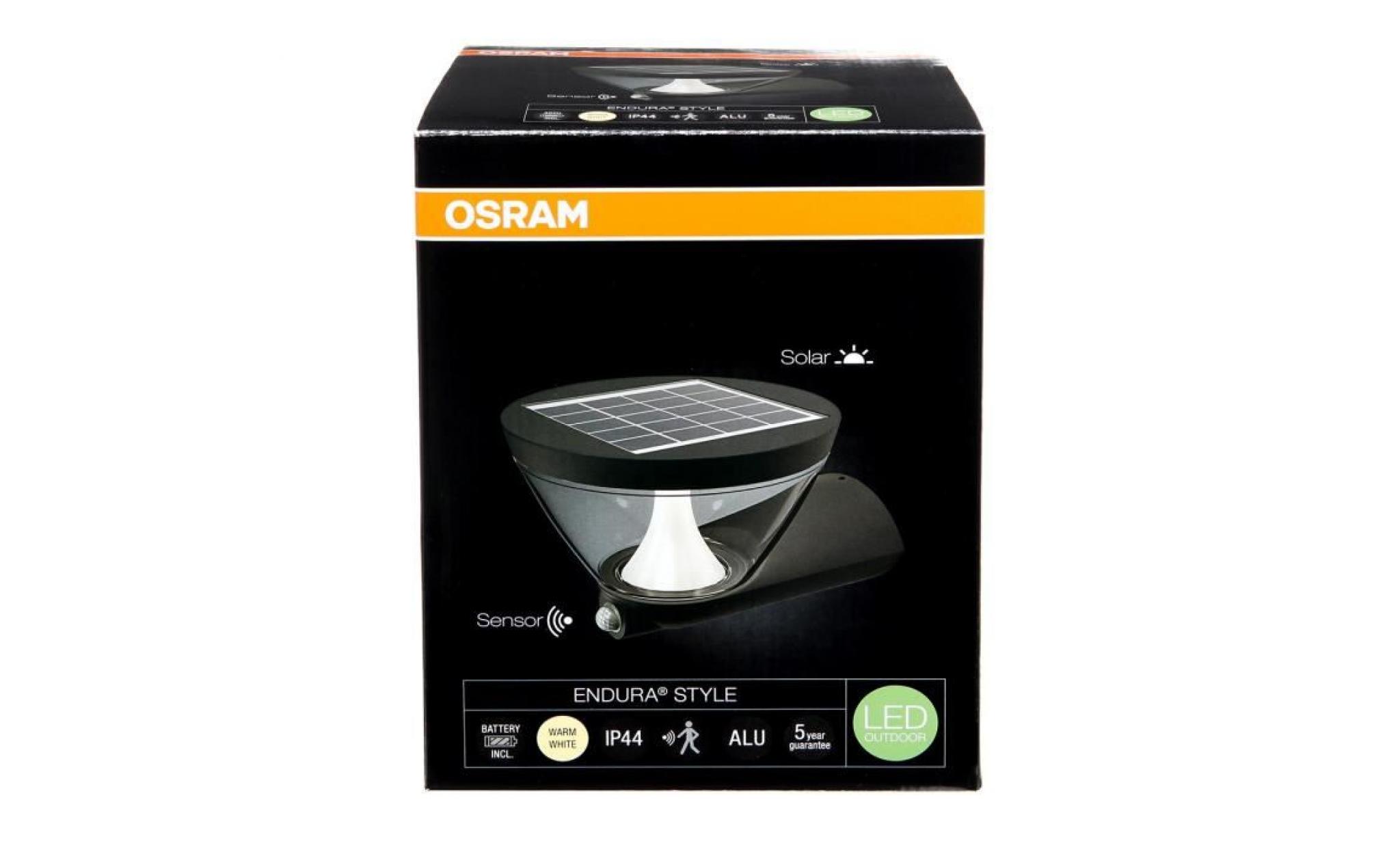 osram applique / lanterne extérieure led solaire endura style   gris anthracite pas cher
