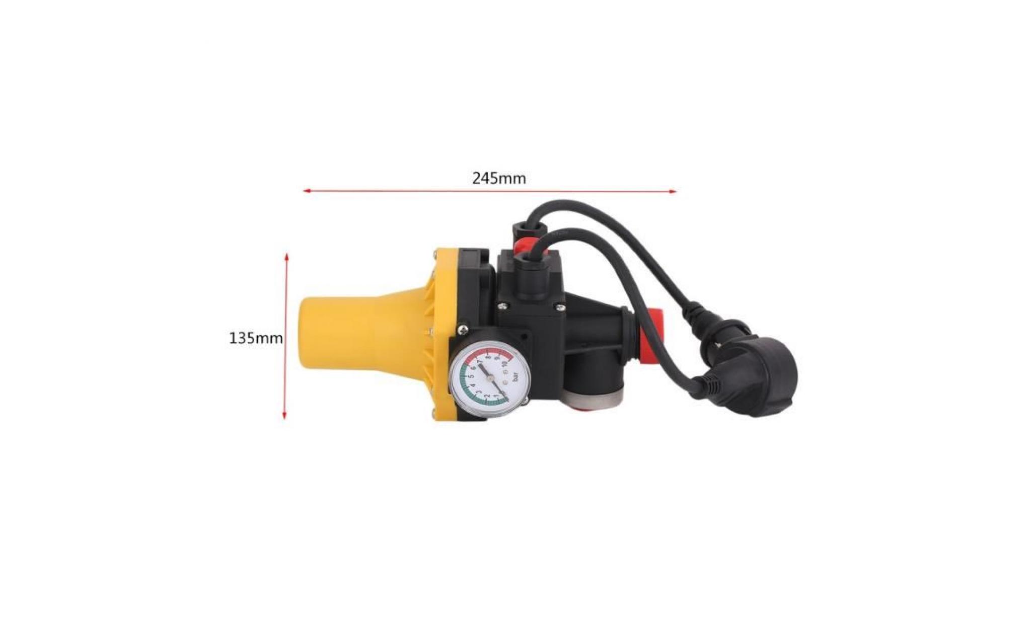 outad® pc03.c  commutateur automatique de contrôle de pression de pompe à eau jaune 110 * 245 * 135mm pas cher