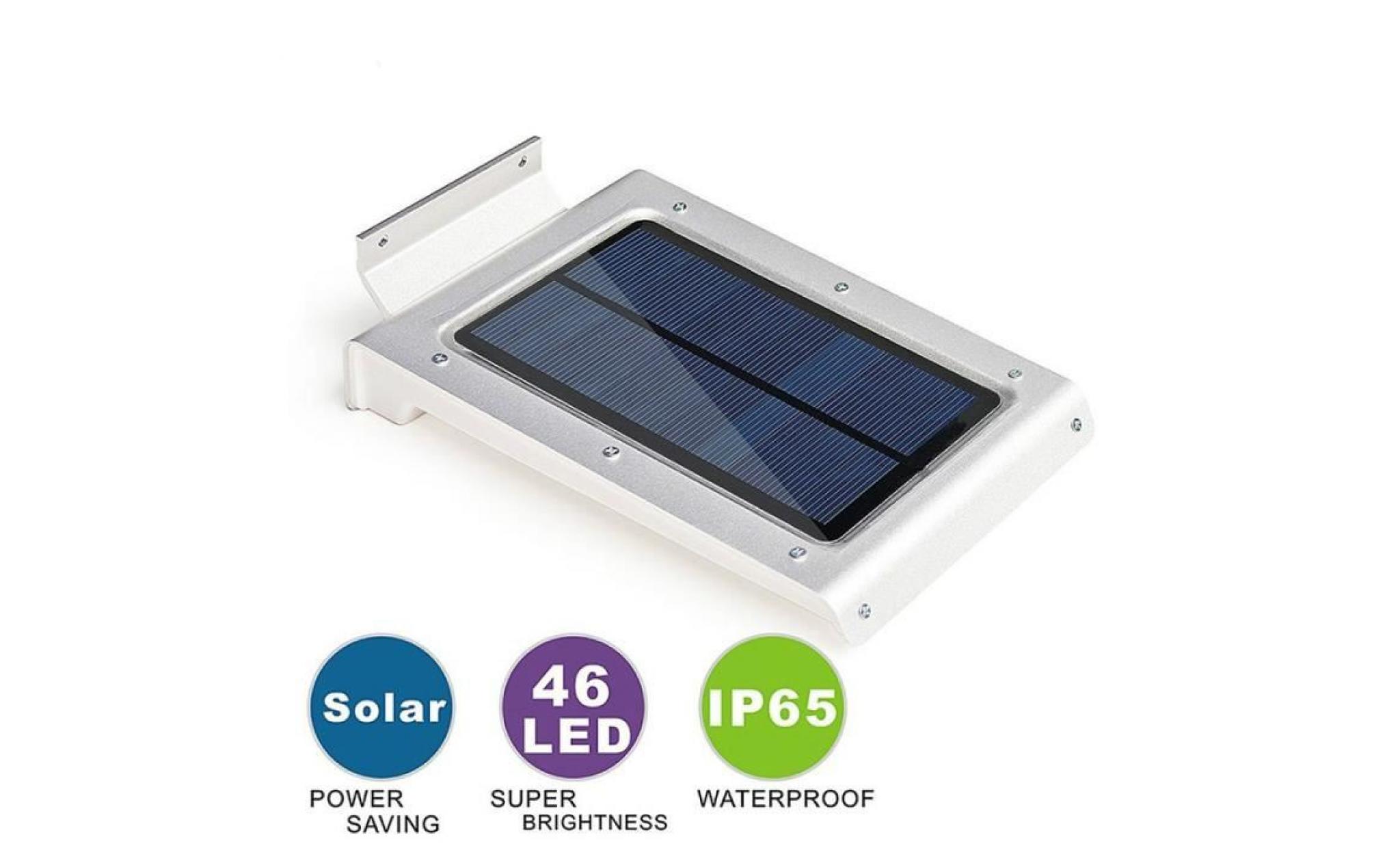 outdoor imperméable à l'eau ip65 détecteur de mouvement lampe murale lampe solaire à led