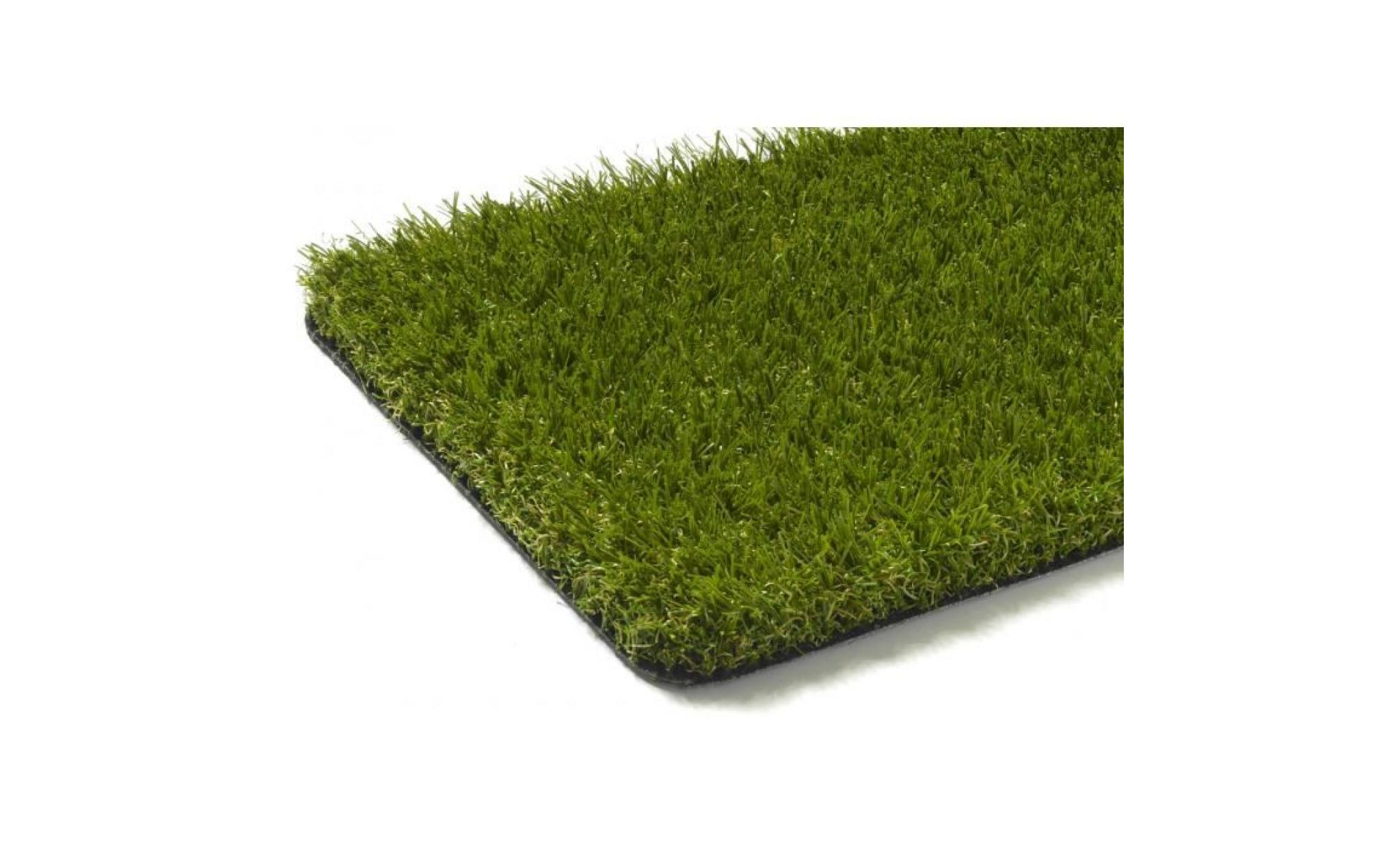 oxford   tapis type luxe gazon artificiel – pour jardin, terrasse, balcon   vert  [200x200 cm]