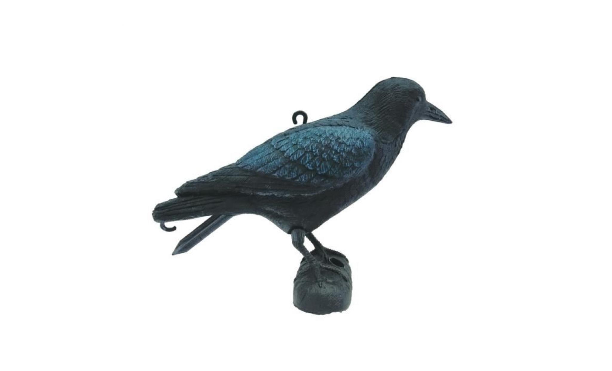 p36 ubbink statue de corbeau 27 cm noir