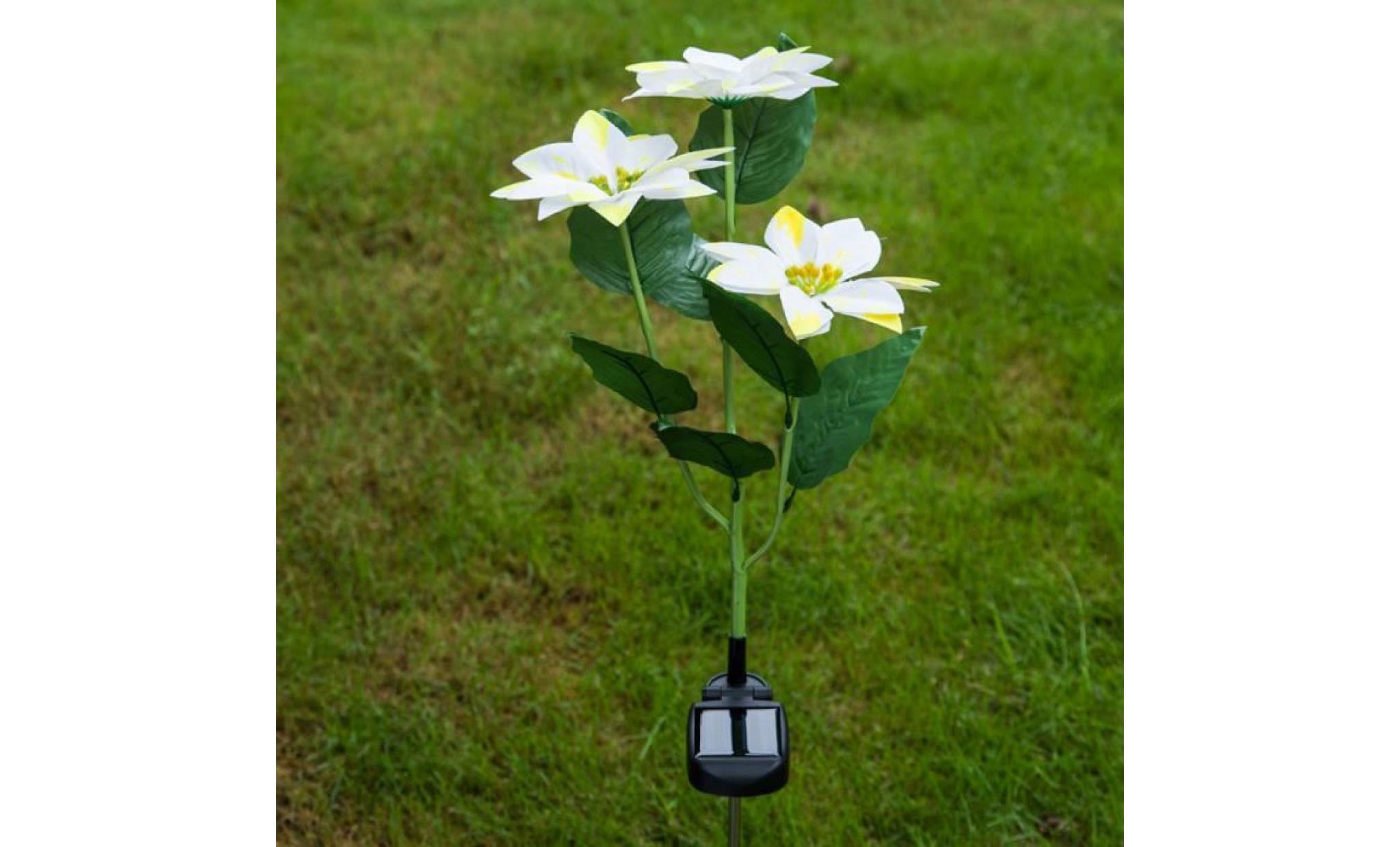 pachasky®lampe de paysage de pieu de jardin de fleur d'énergie solaire lumière extérieure de paysage de yard de led@zf579 pas cher