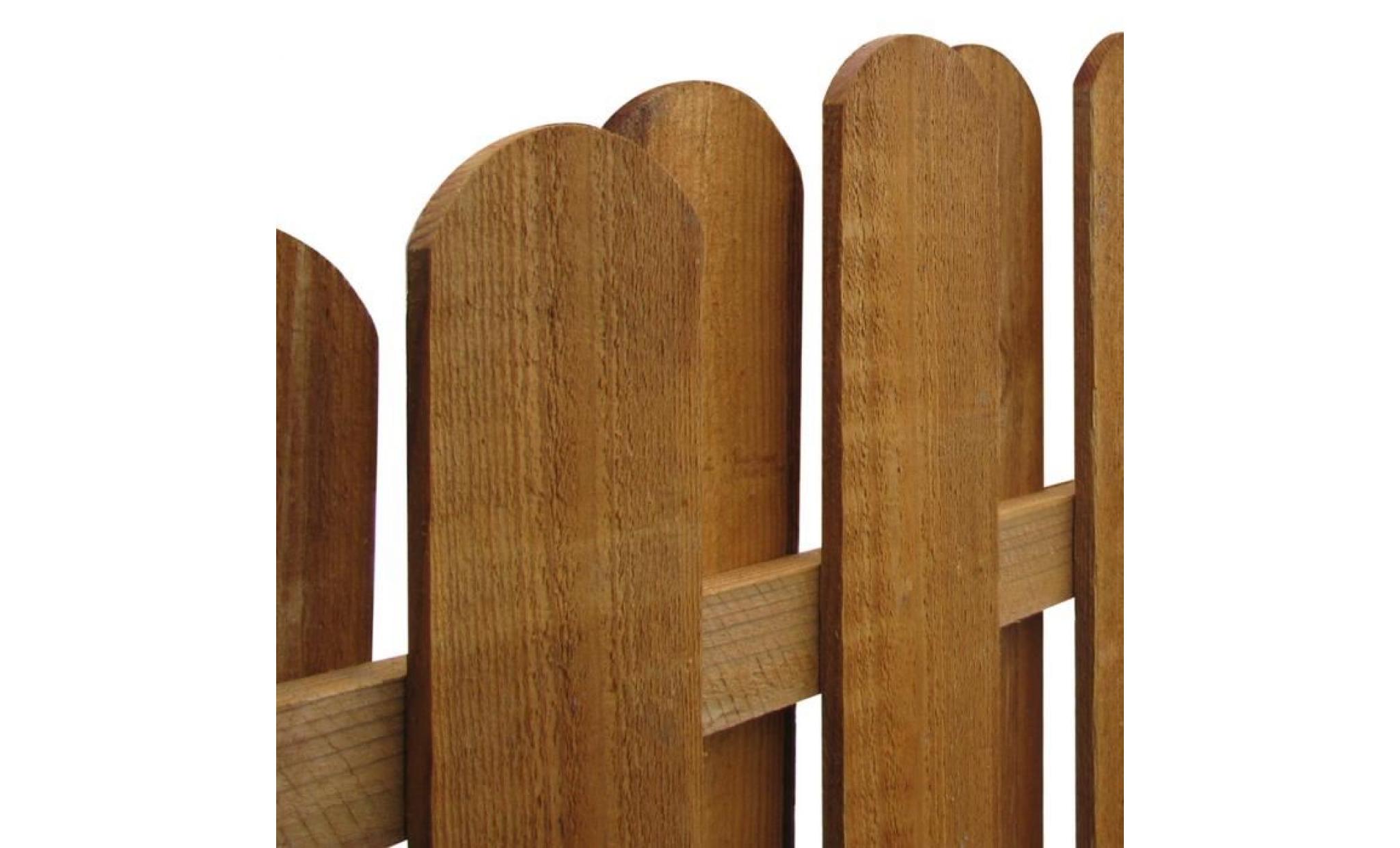 panneau de clôture arqué en bois avec planches intercalées pas cher