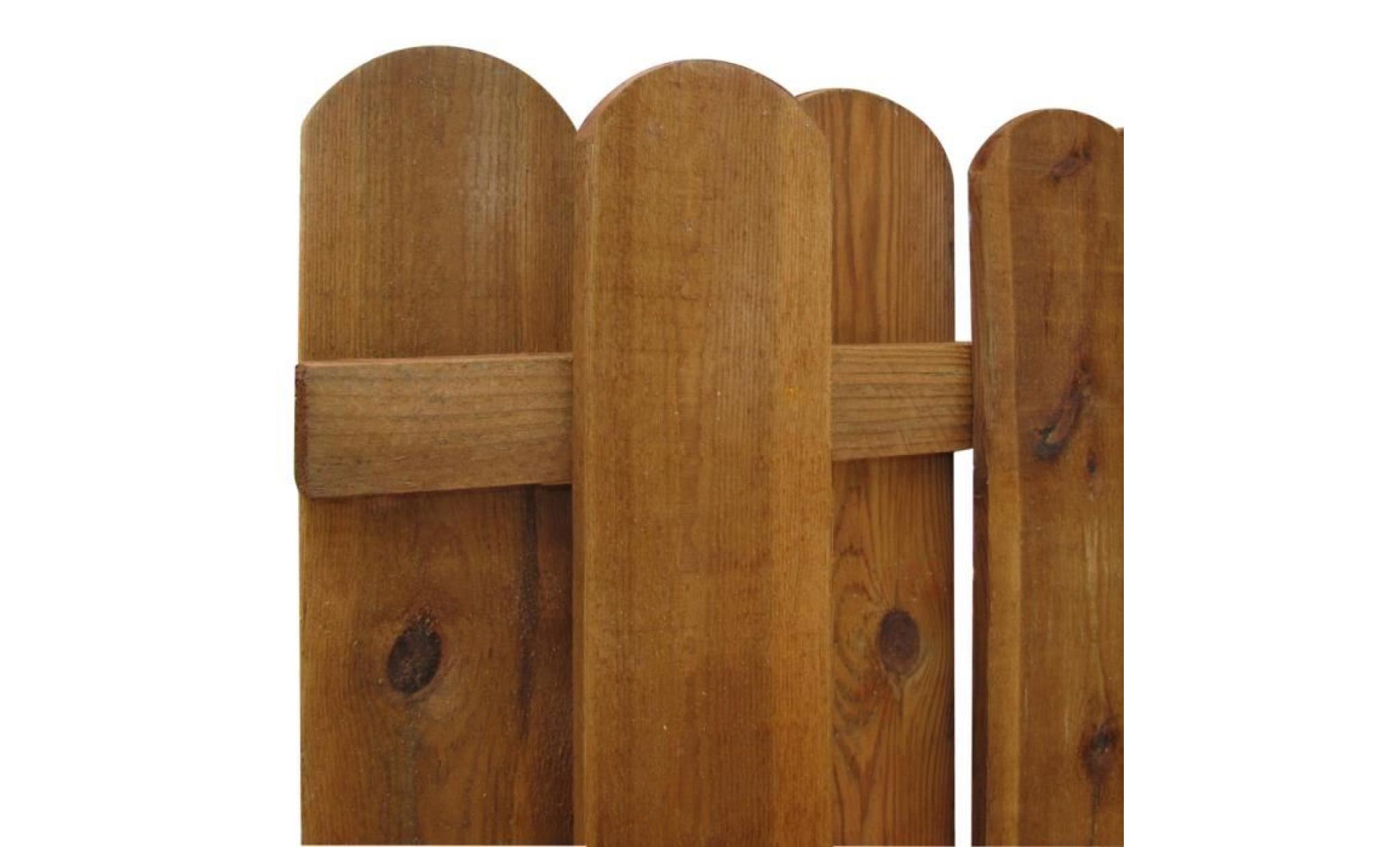 Panneau de clôture en bois avec planches intercalées pas cher