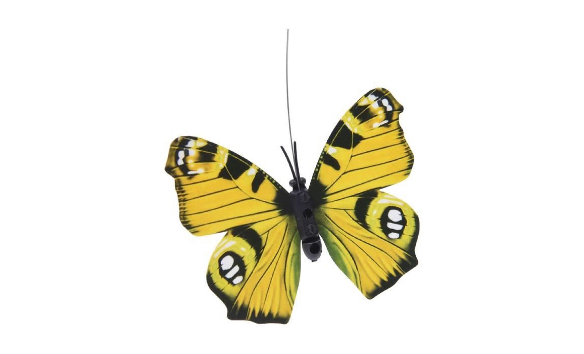 papillon flottant en plastique avec panneau solaire energie de diverses couleurs pas cher