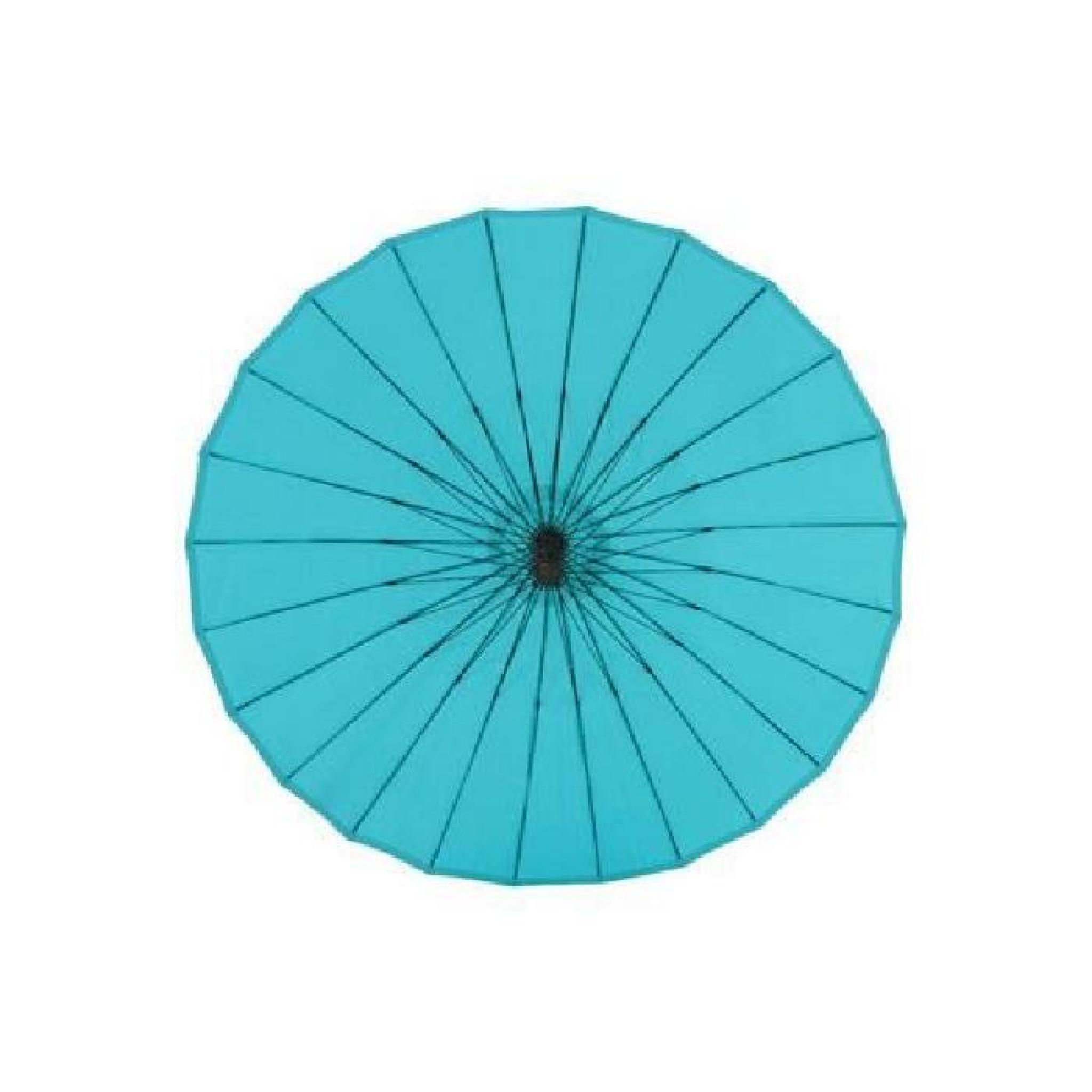Parasol décentré Boyeros - 2,7 m - Bleu lagon pas cher