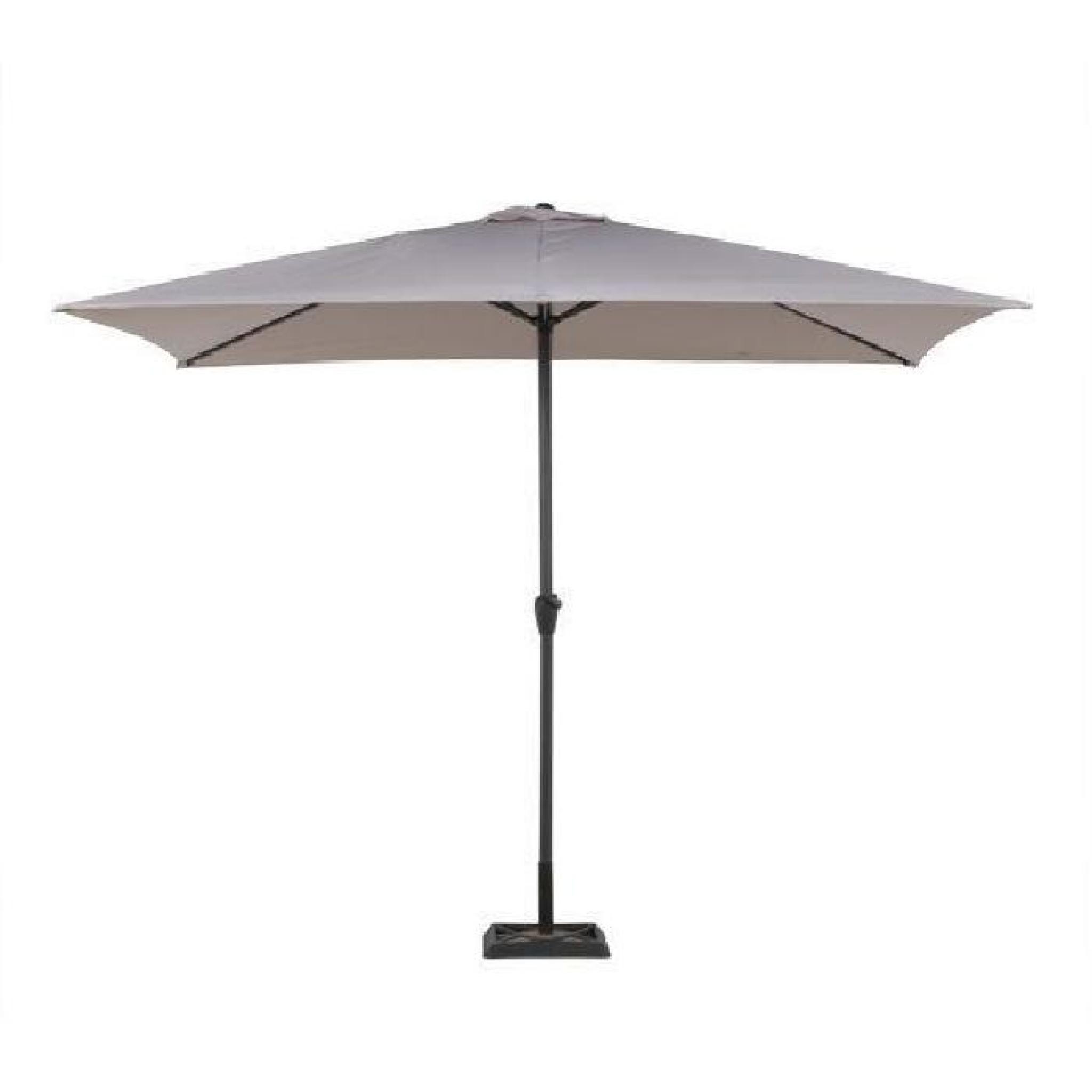 Parasol inclinable Fidji rectangulaire Taupe