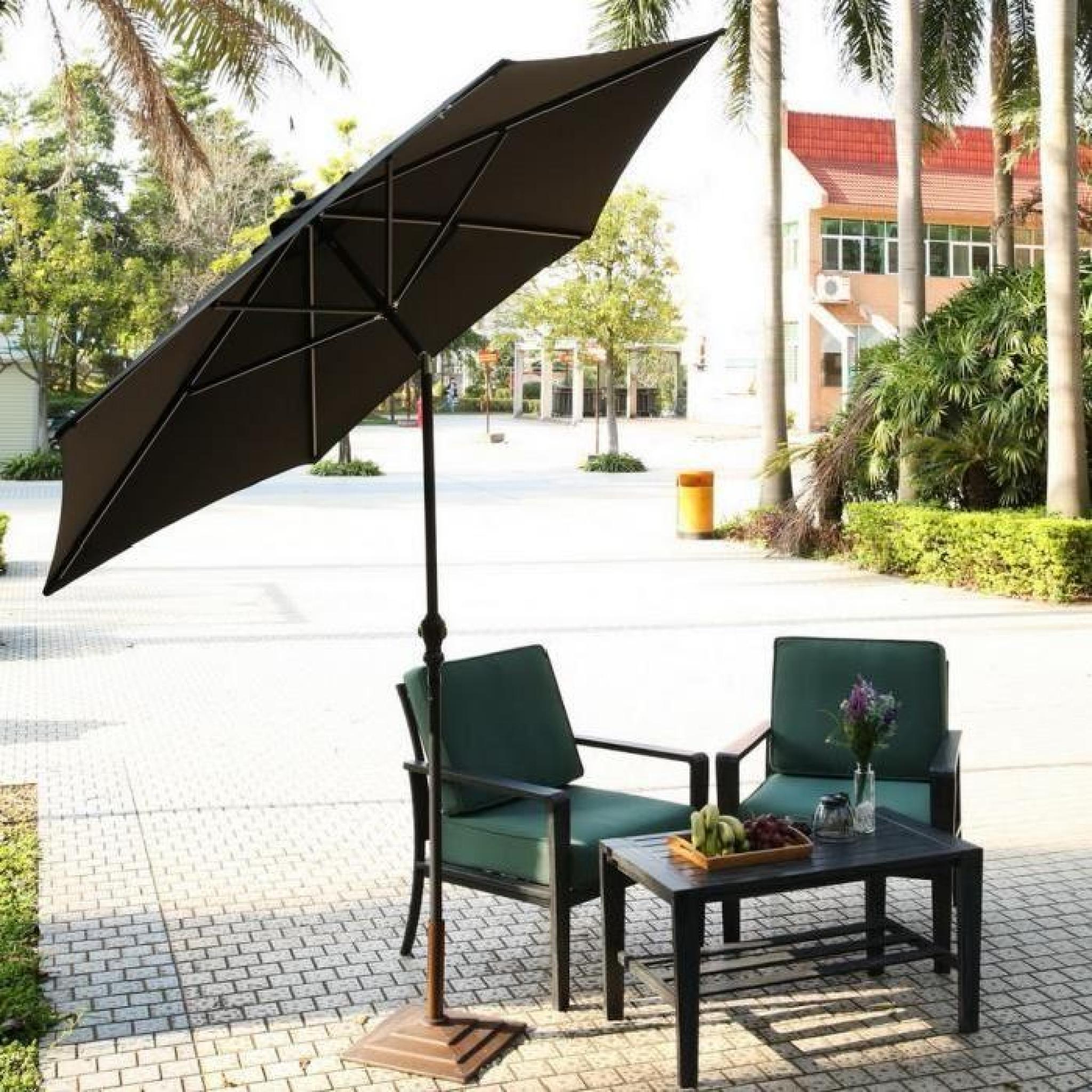 parasol parapluie 2,75 m 9ft Portable inclinable réglable