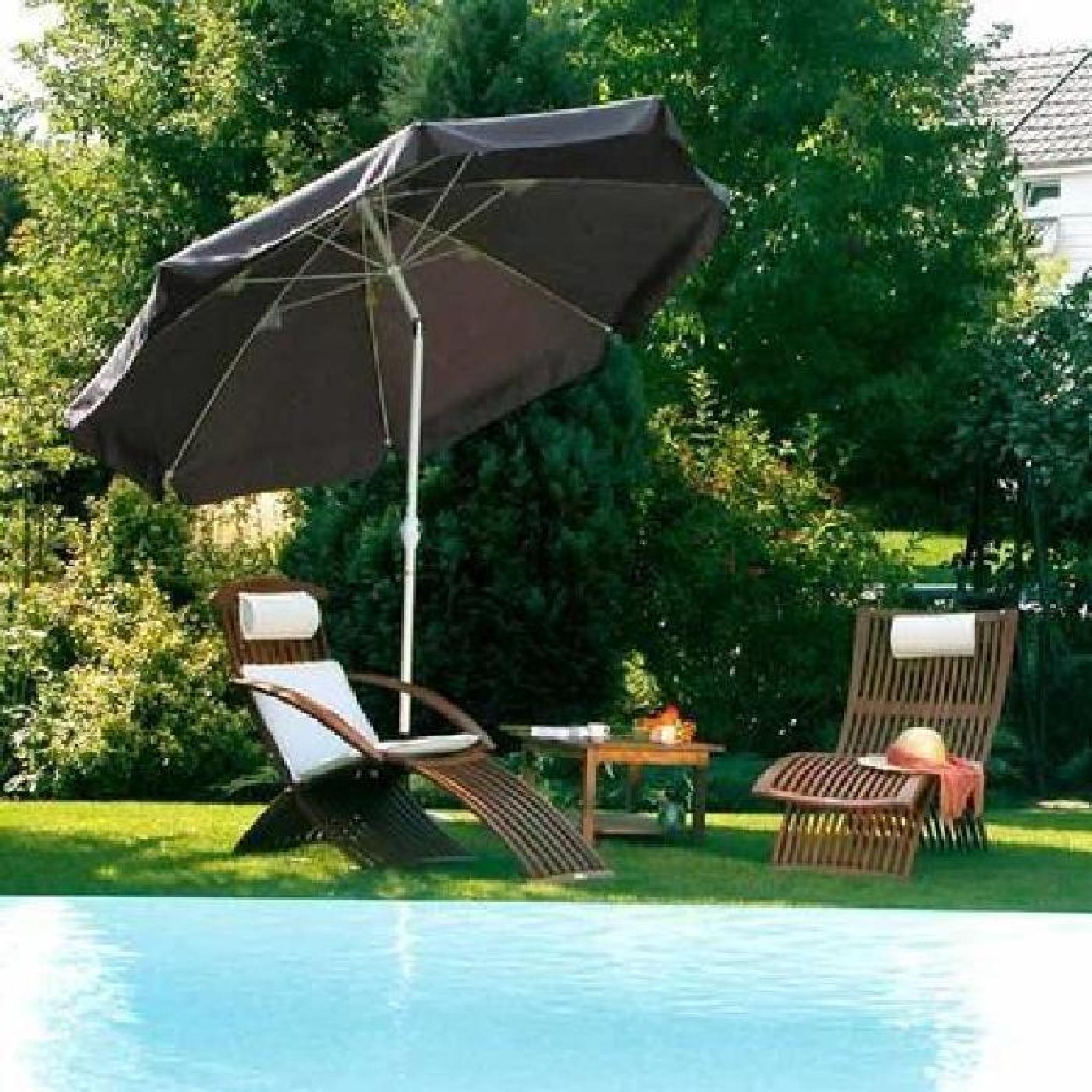 Parasol Rond 3 m, inclinable, ouverture manivel…