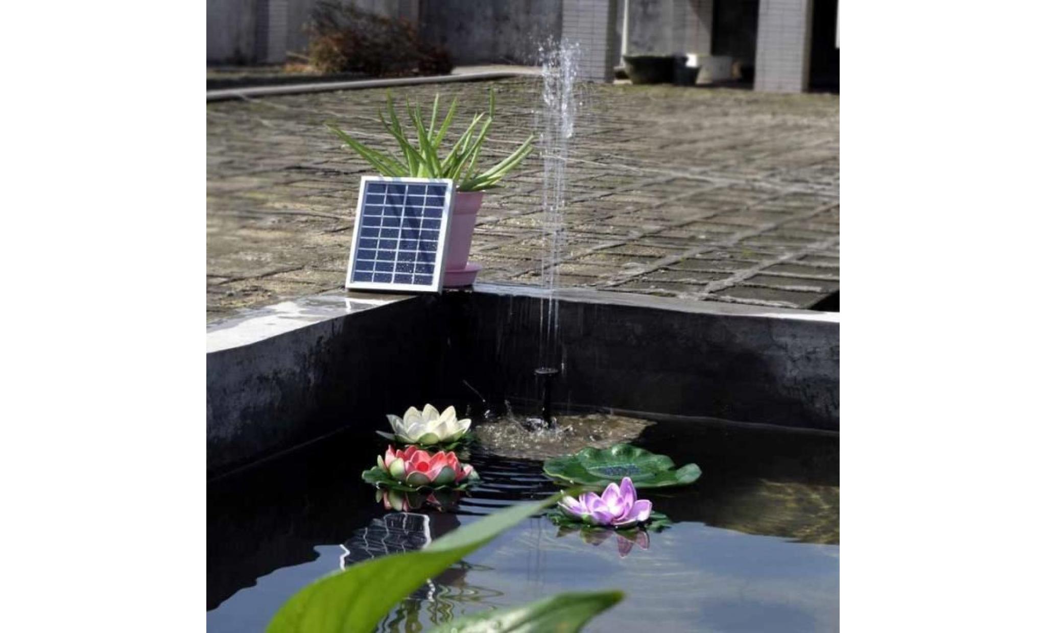 petit fontaines de jardin de piscine de paysage fontaines 9v 2w pompe à eau décorative de fontaine de puissance solaire