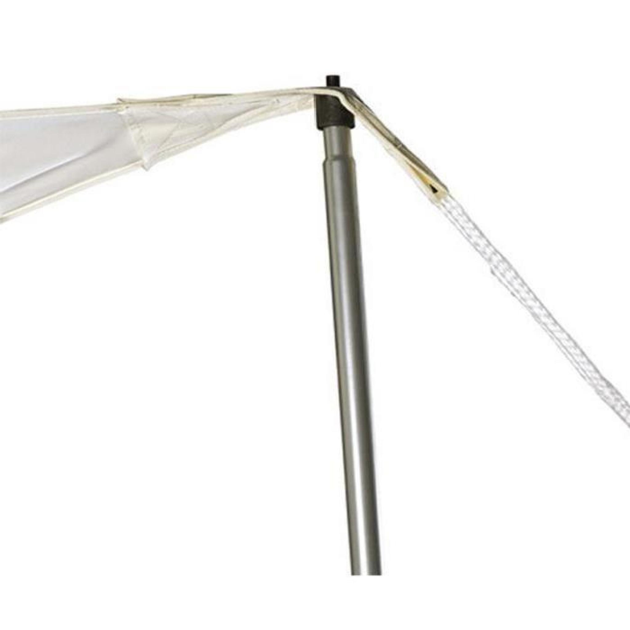 Piquet de soutien de 2.70 m pour voile d'ombrage triangulaires en Polyester 200g-m² anti-UV, 500 x 500 x 500 cm