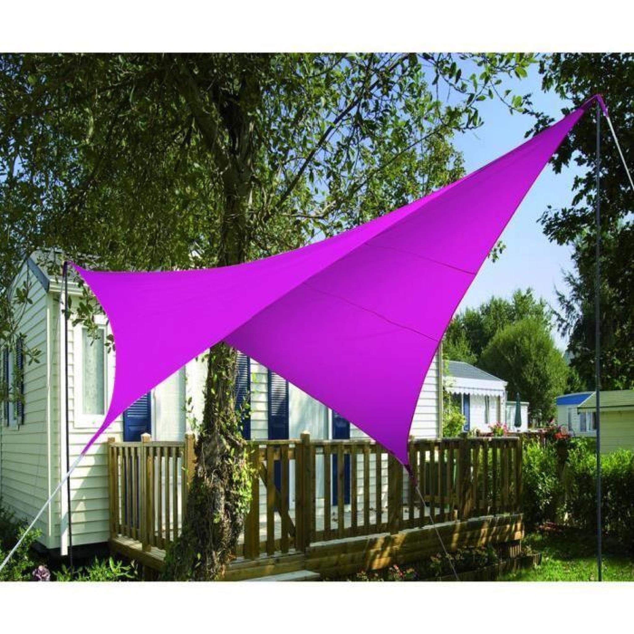 Piquet de soutien de 2.70 m pour voile d'ombrage triangulaires en Polyester 200g-m² anti-UV, 500 x 500 x 500 cm pas cher