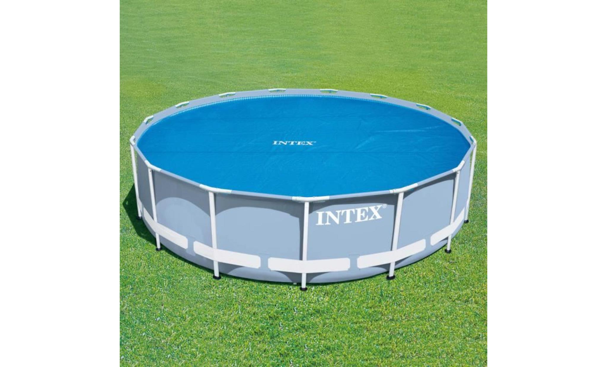 piscine  couverture solaire de piscine ronde 457 cm pas cher