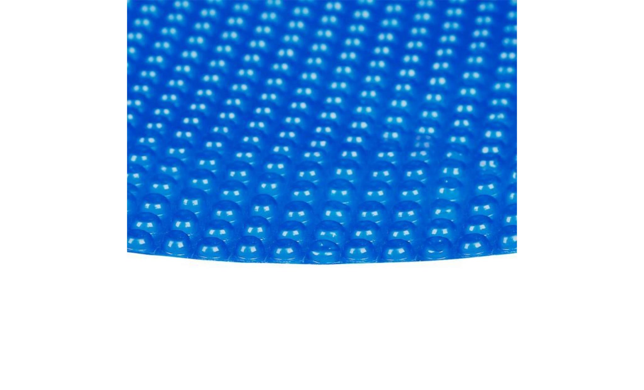 bâche solaire à bulles pour piscine ronde Ø 3.6m bleue protection couverture chauffage de piscine   60244 pas cher