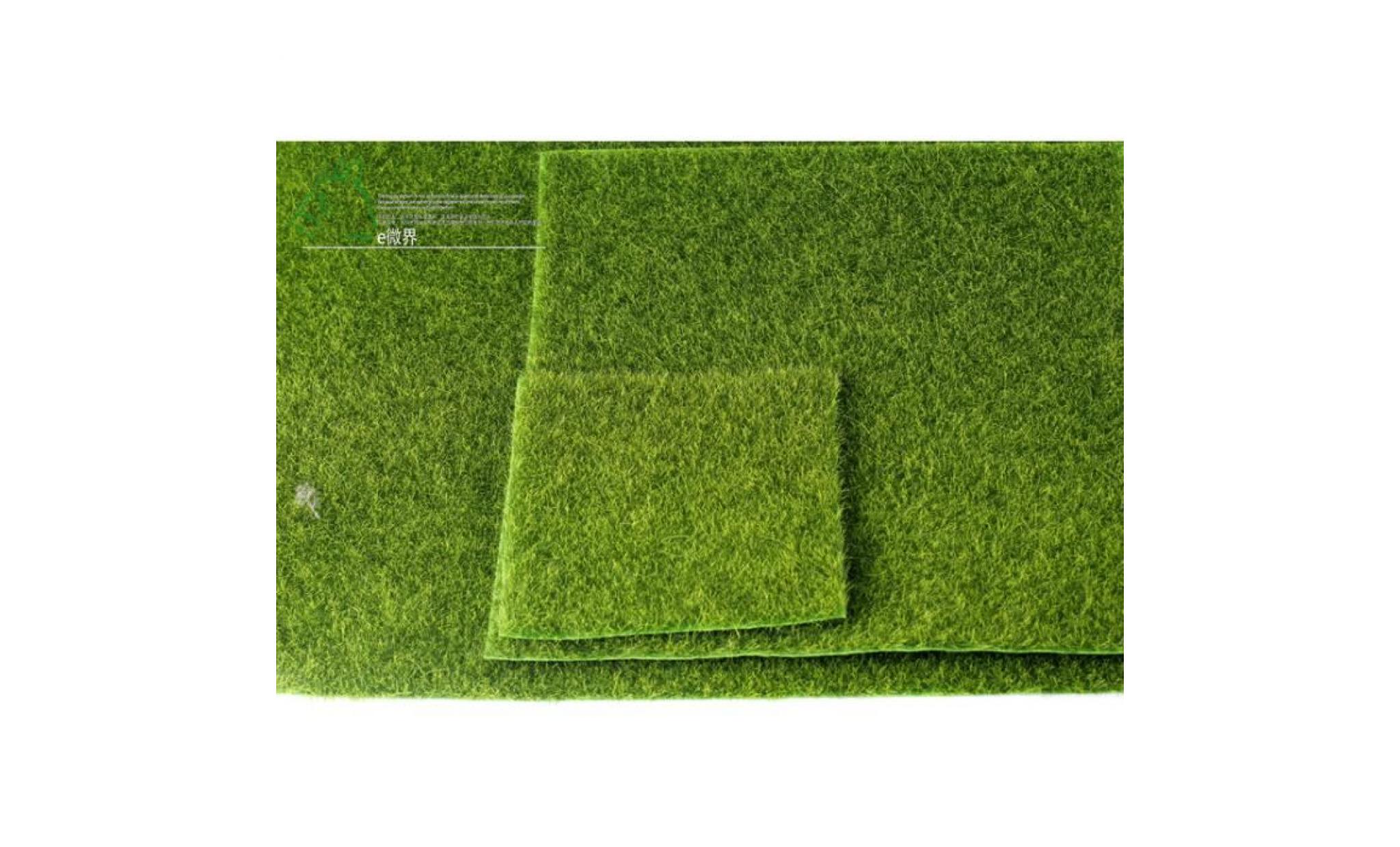 plantes artificielles d'herbe de pelouse pour la décoration miniature d'aménagement de maison de poupée (30 x 30cm) cy
