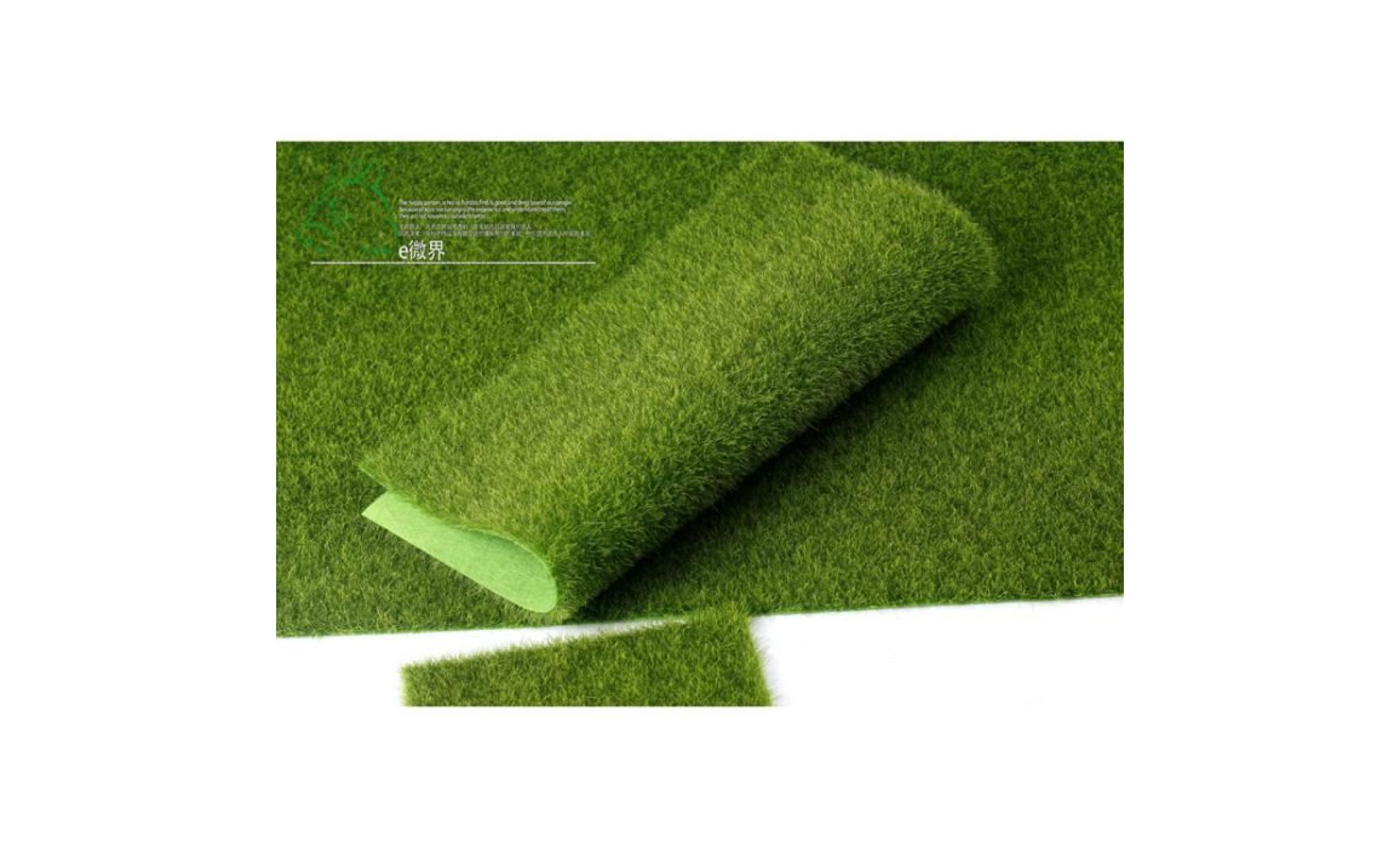 plantes artificielles d'herbe de pelouse pour la décoration miniature d'aménagement de maison de poupée (30 x 30cm) cy pas cher
