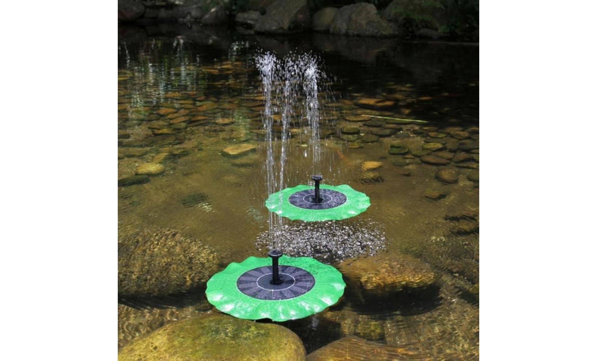 poi@ flottant bird bath solaire fontaine de jardin panneau pompe à eau kit piscine étang noir_25 pas cher