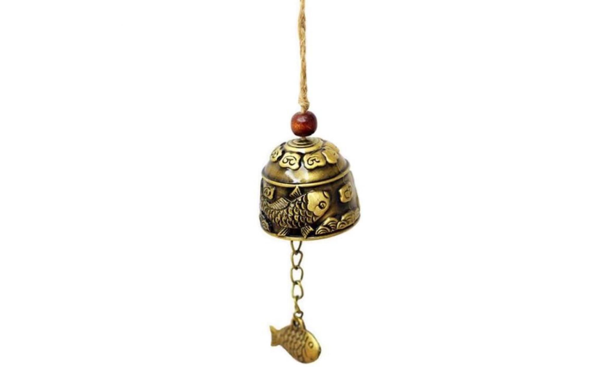 [poisson] chimes classique vent métal cuivre bells vent hanging décor