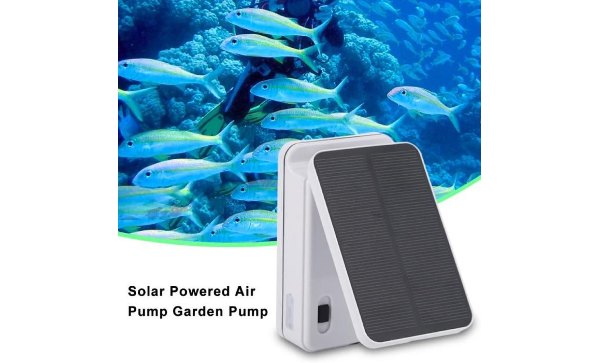 pompe à air aquarium solaire