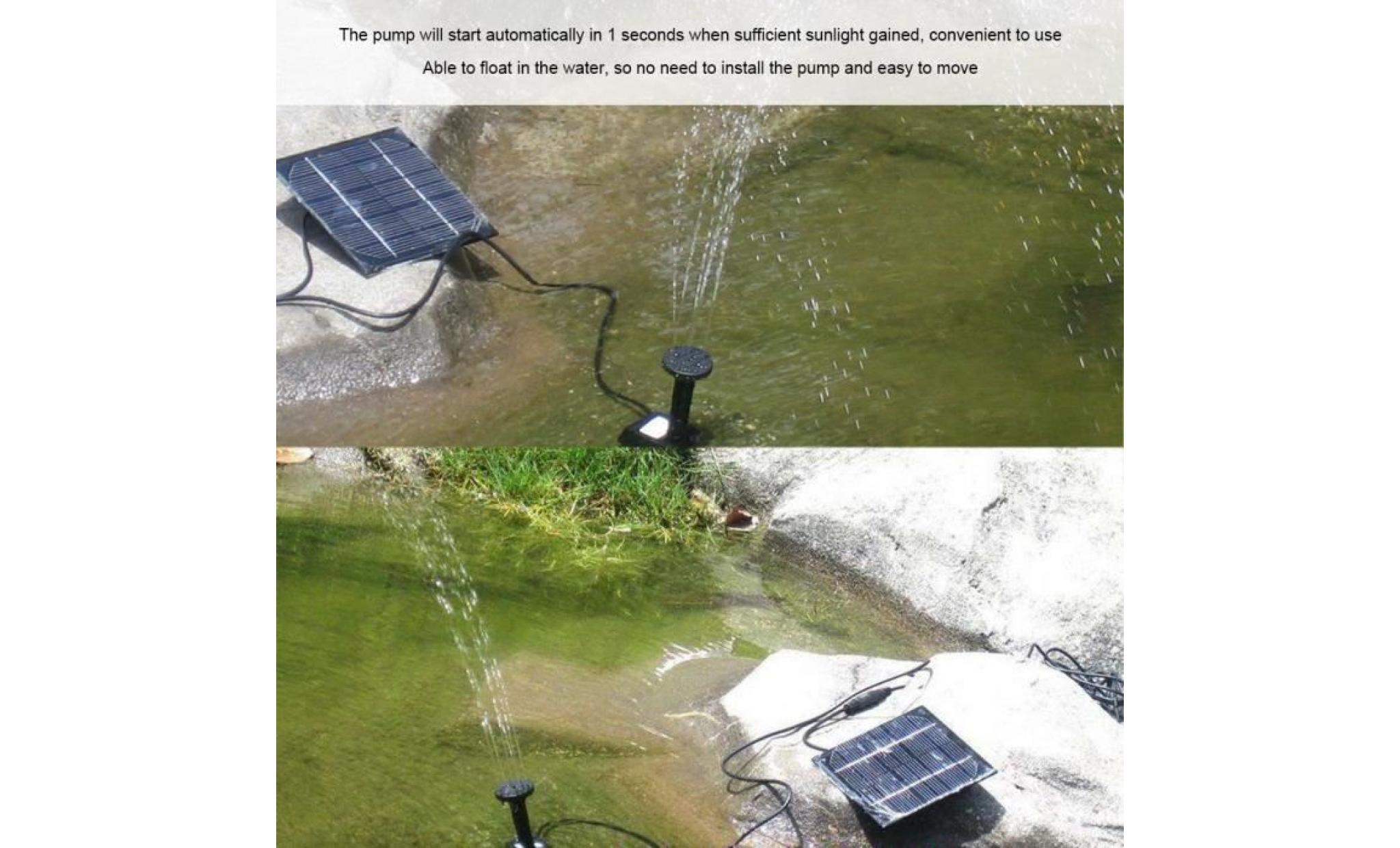 pompe à eau flottante de fontaine d'energie actionnée solaire pour l'aquarium de piscine de bassin de jardin   shy pas cher